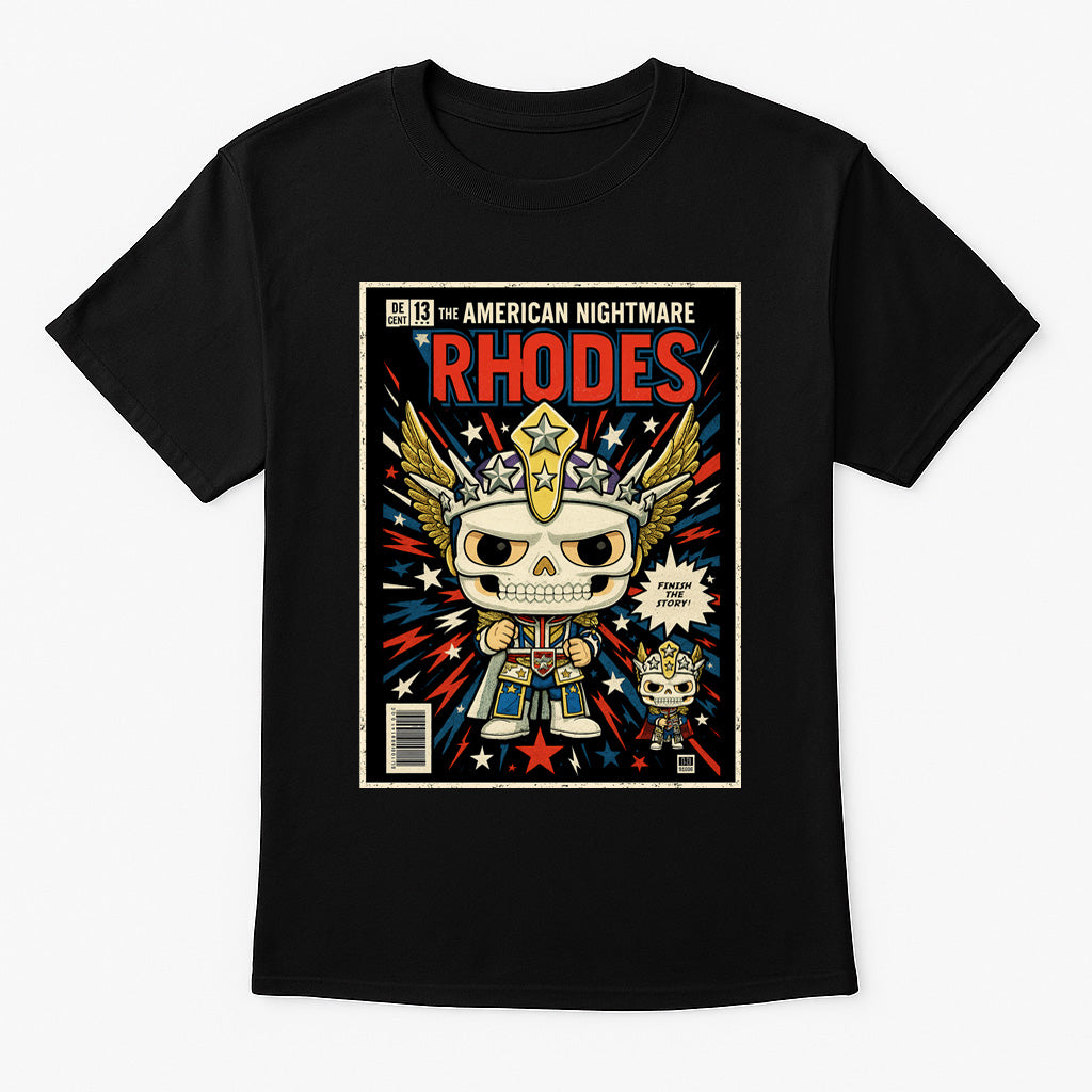 Cody Rhodes “Finish The Story” Pop Comic Wrestling T-Shirt — American Dream Legacy