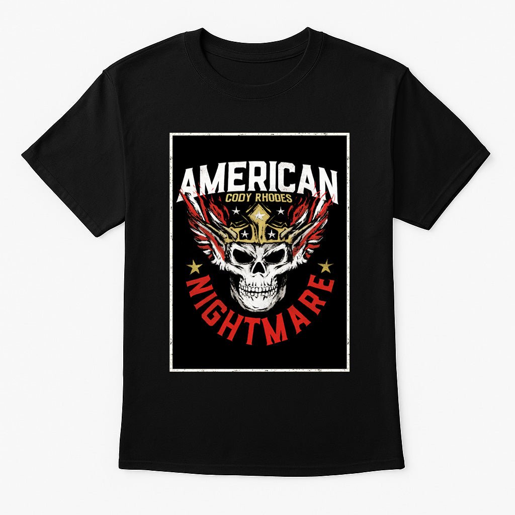 Cody Rhodes “American Nightmare Skull” Logo T-Shirt — Winged Destiny Edition