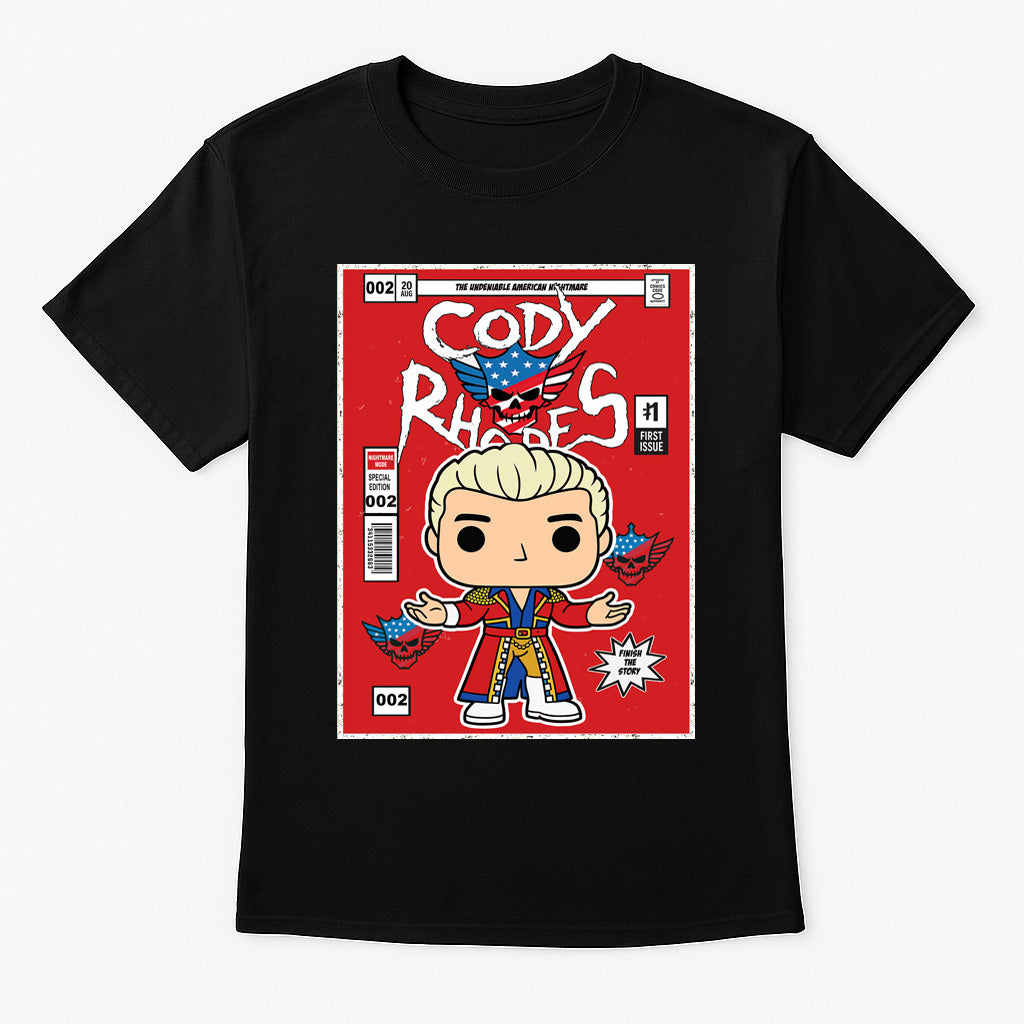 Cody Rhodes “Red Comic Debut” Pop Wrestling T-Shirt — First Issue Edition