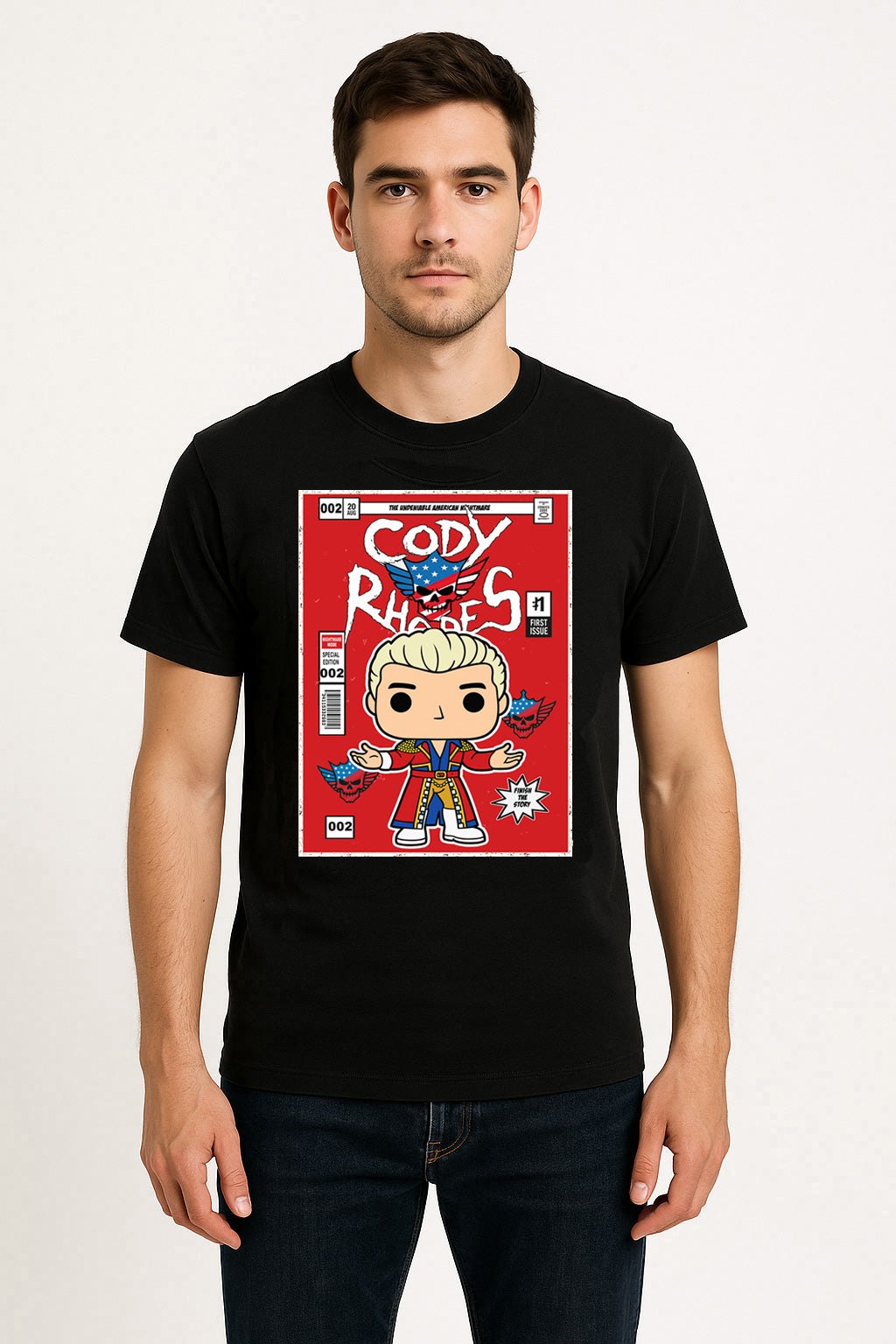Cody Rhodes “Red Comic Debut” Pop Wrestling T-Shirt — First Issue Edition