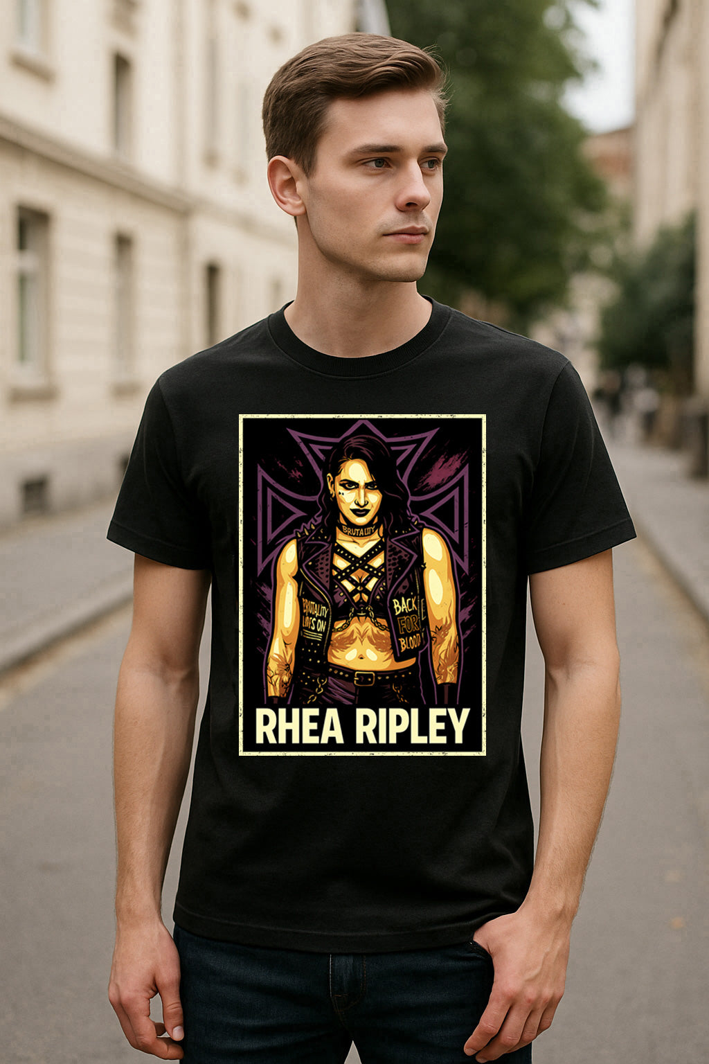 Rhea Ripley Retro Wrestling Unisex T-Shirt Judgment Da Brutality Tee