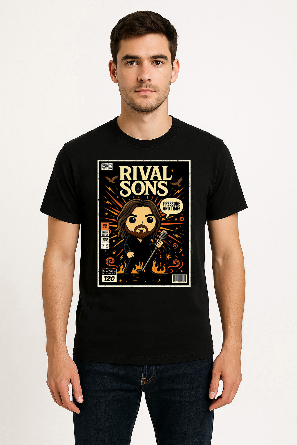 Rival Sons Electric Man Blues Rock Funko Pop Style Unisex T-Shirt