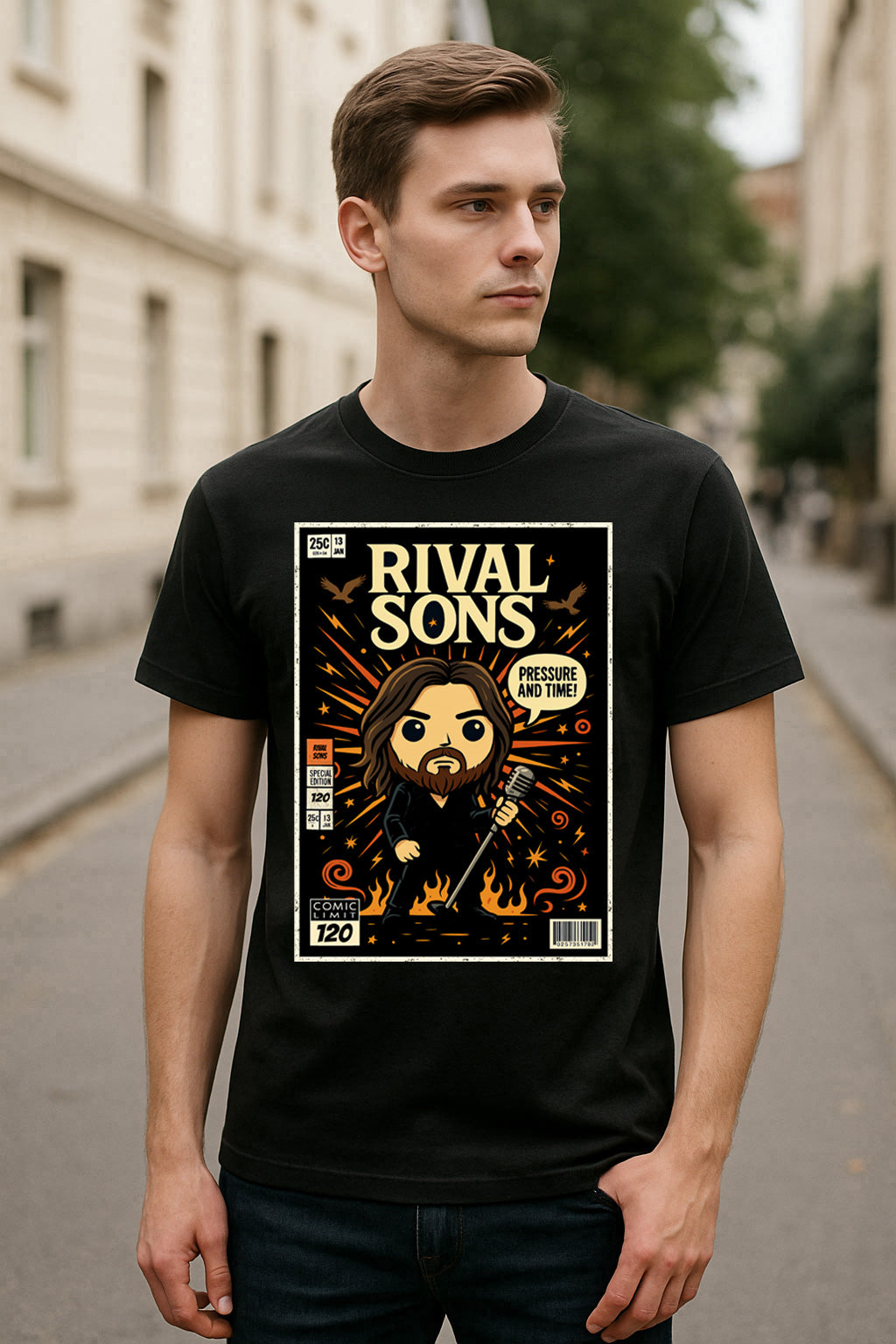Rival Sons Electric Man Blues Rock Funko Pop Style Unisex T-Shirt
