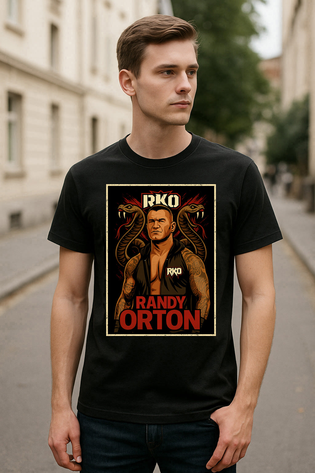 Randy Orton “RKO Viper” Retro Wrestling T-Shirt — Apex Predator Edition