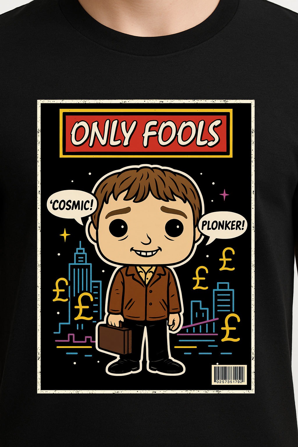 Rodney “Cosmic Plonker” T-Shirt – Only Fools and Horses Retro Cartoon Tee