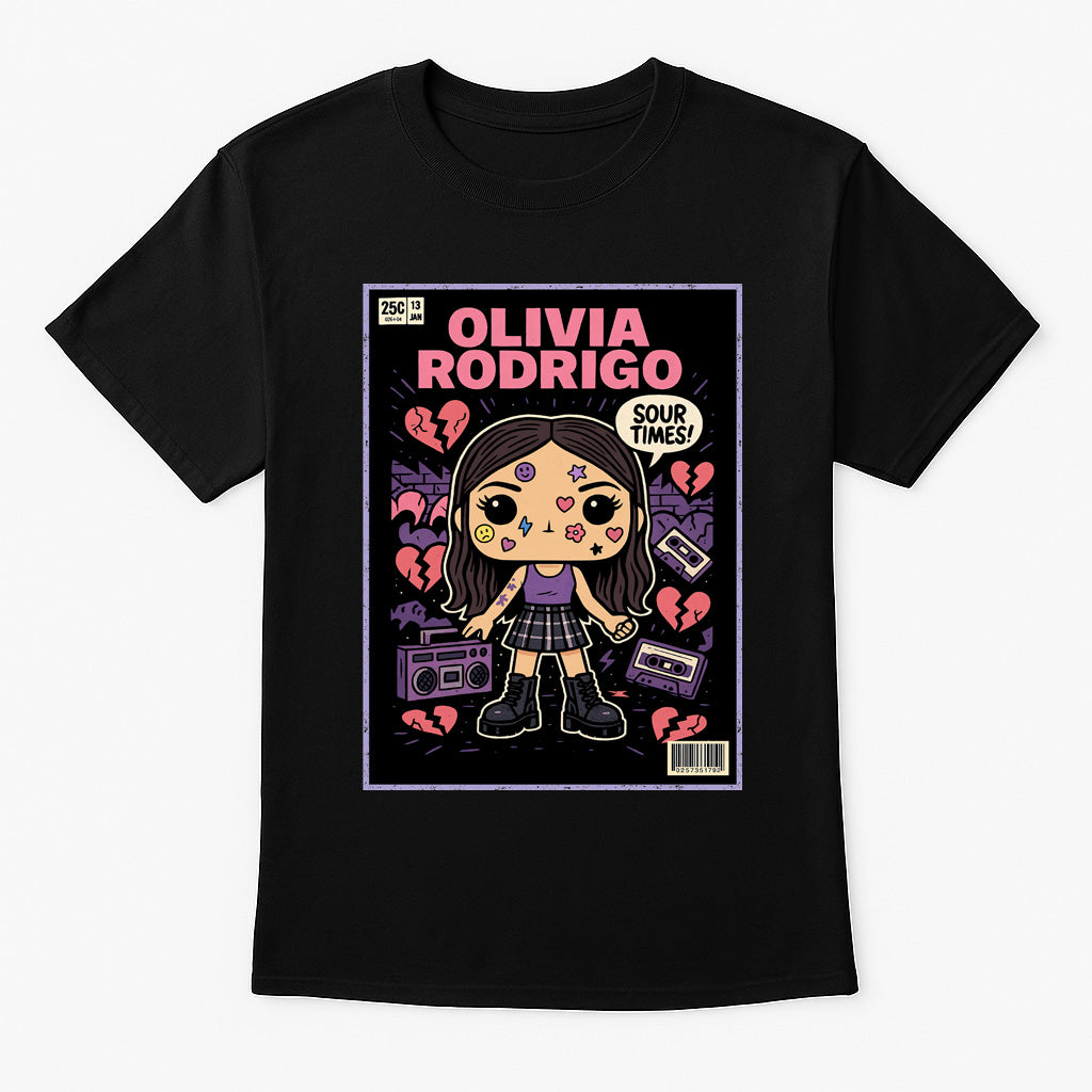 Olivia Rodrigo Good 4 U Pop Punk Funko Pop Style Unisex T-Shirt