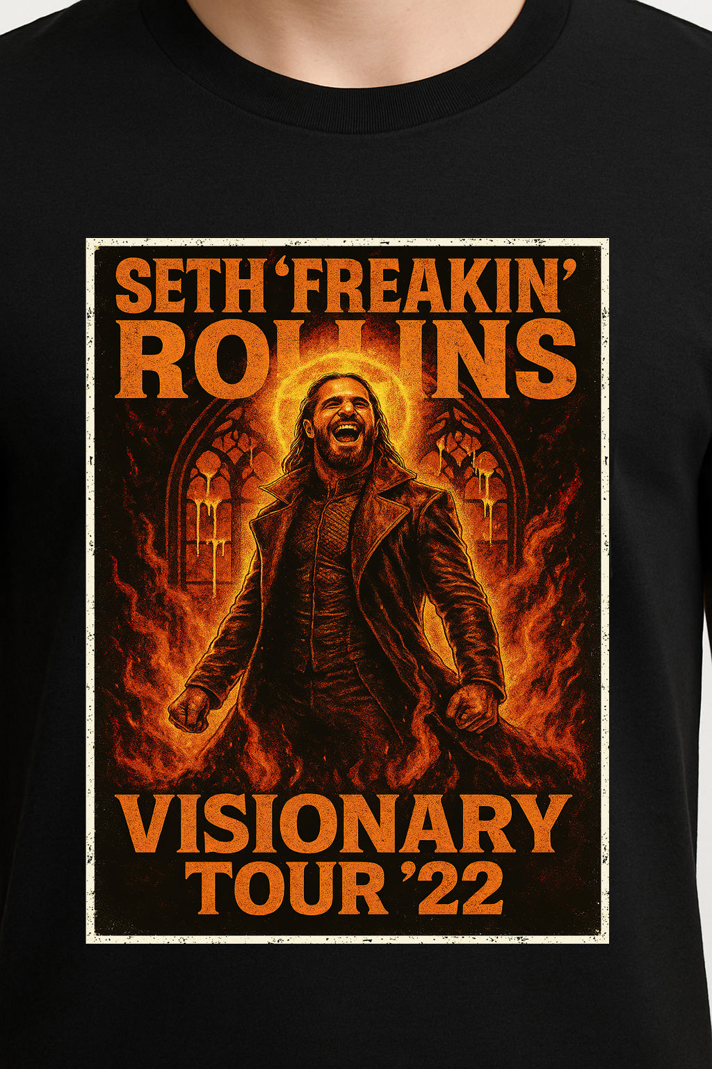Seth ‘Freakin’ Rollins “Visionary Tour ’22” Unisex T-Shirt – Retro Wrestling Tee