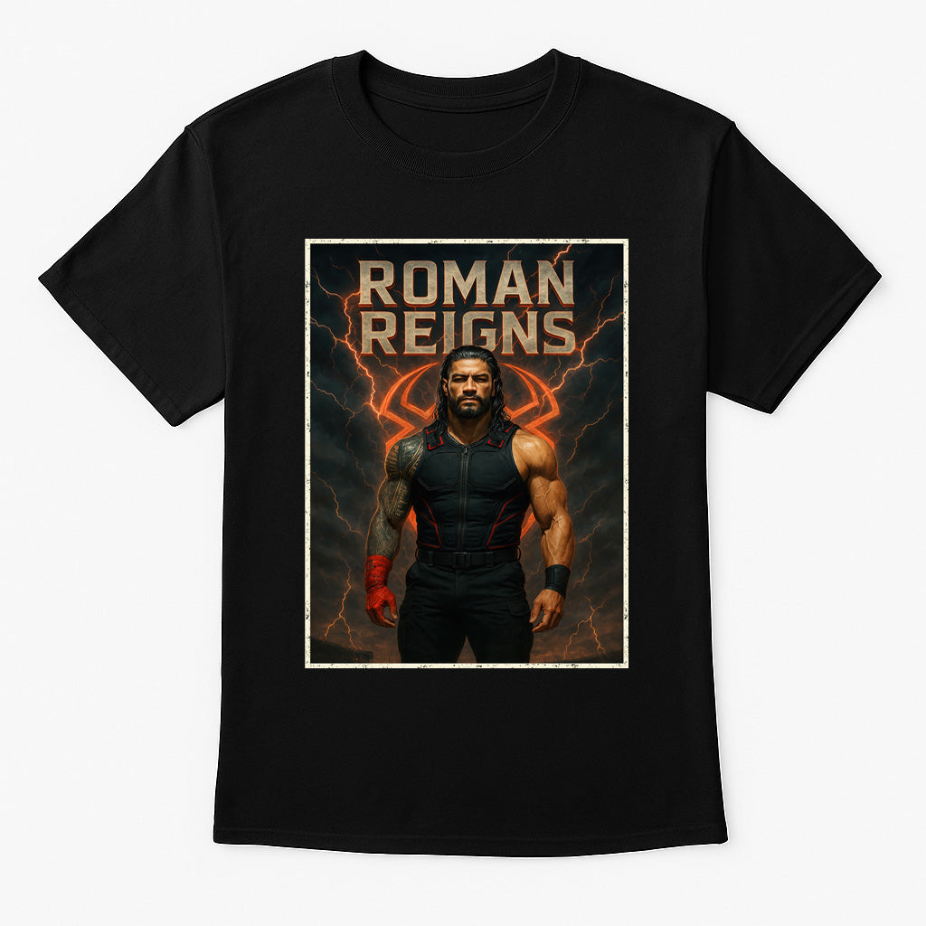 Roman Reigns “Power of the Tribal Chief” Wrestling T-Shirt — Lightning Reign Edition