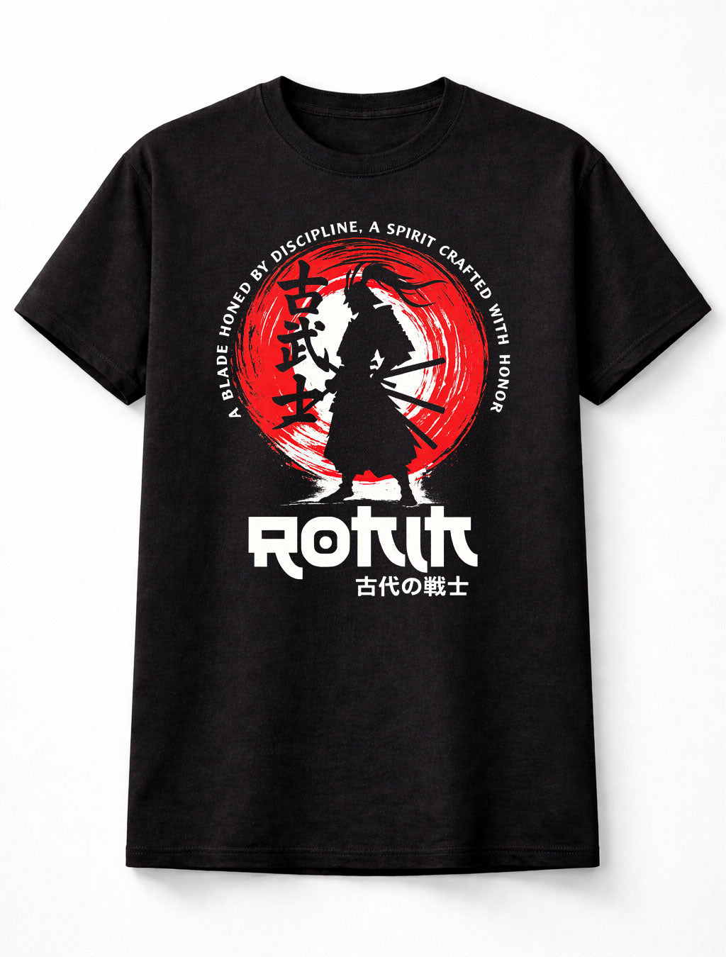 Samurai Ronin Warrior Graphic Unisex T Shirt Japanese Sword Art Adults & Kids Unisex T-Shirt