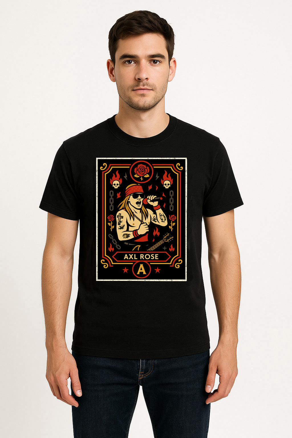 Guns N’ Roses Axl Rose Retro Rock Unisex T-Shirt Classic Band Tee