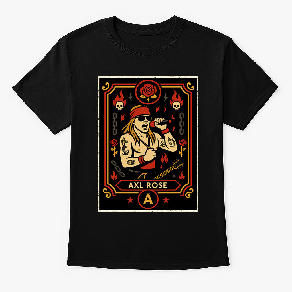 Guns N’ Roses Axl Rose Retro Rock Unisex T-Shirt Classic Band Tee