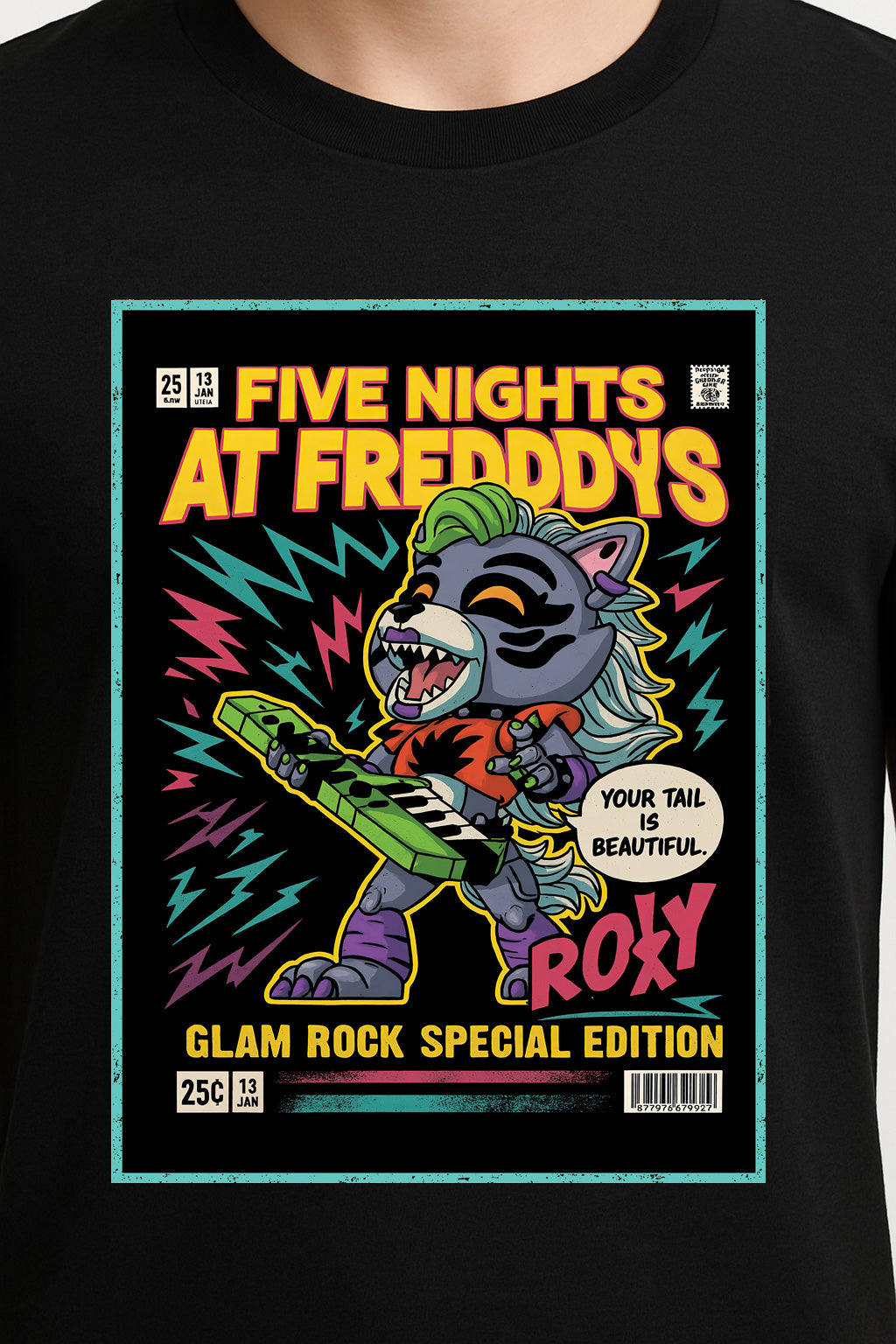 Five Nights at Freddy’s Roxanne Wolf Unisex T-Shirt – Glam Rock Security Breach Tee