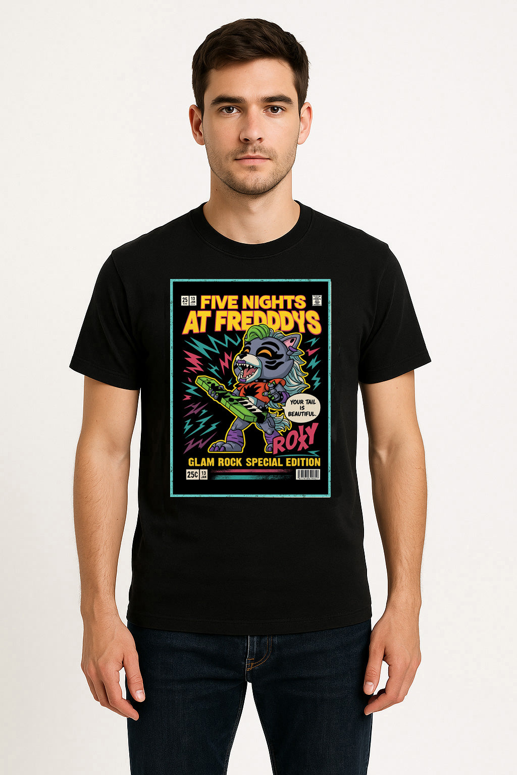 Five Nights at Freddy’s Roxanne Wolf Unisex T-Shirt – Glam Rock Security Breach Tee