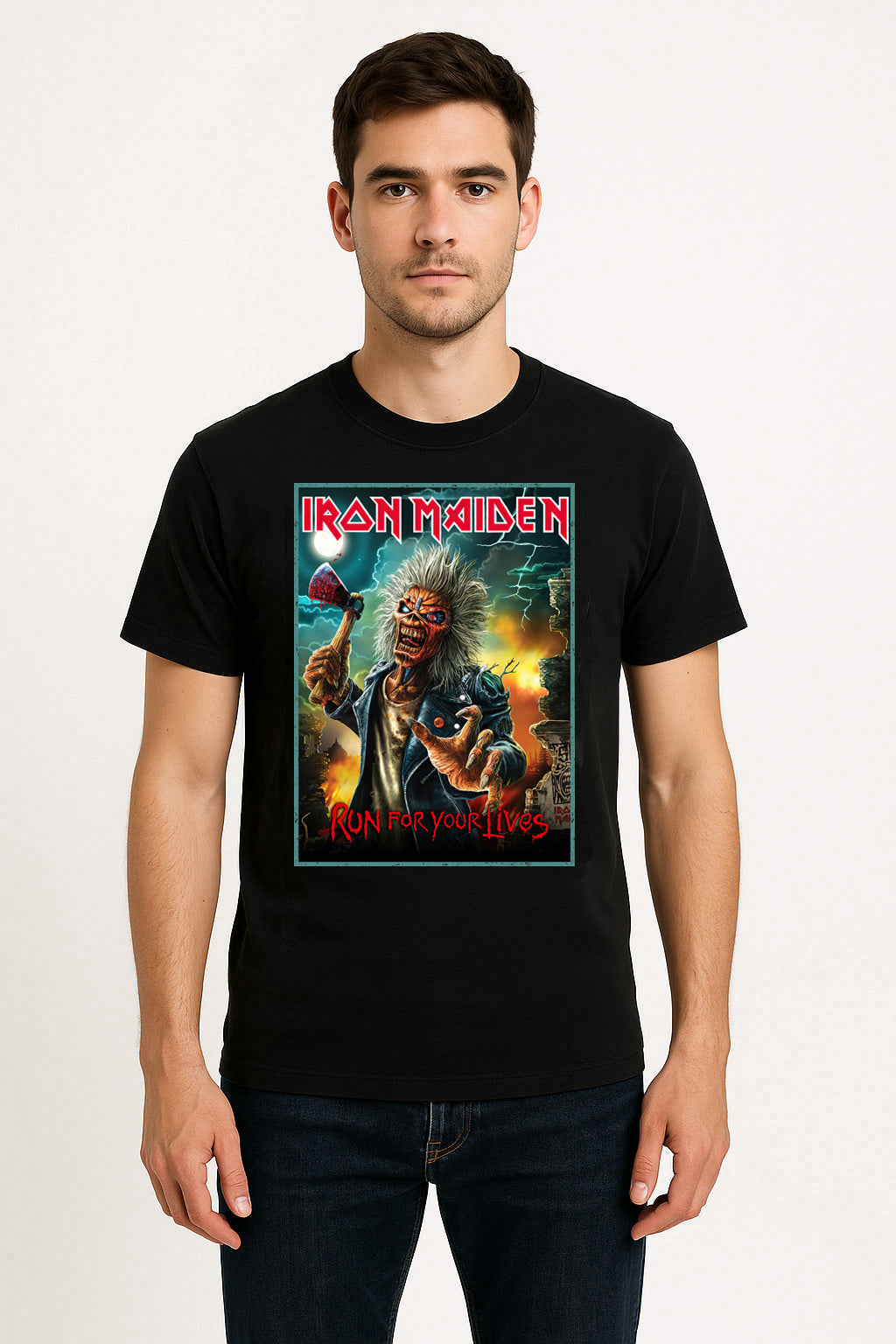 Iron Maiden – Run for Your Lives Unisex T-Shirt Heavy Metal Band Merch Tee