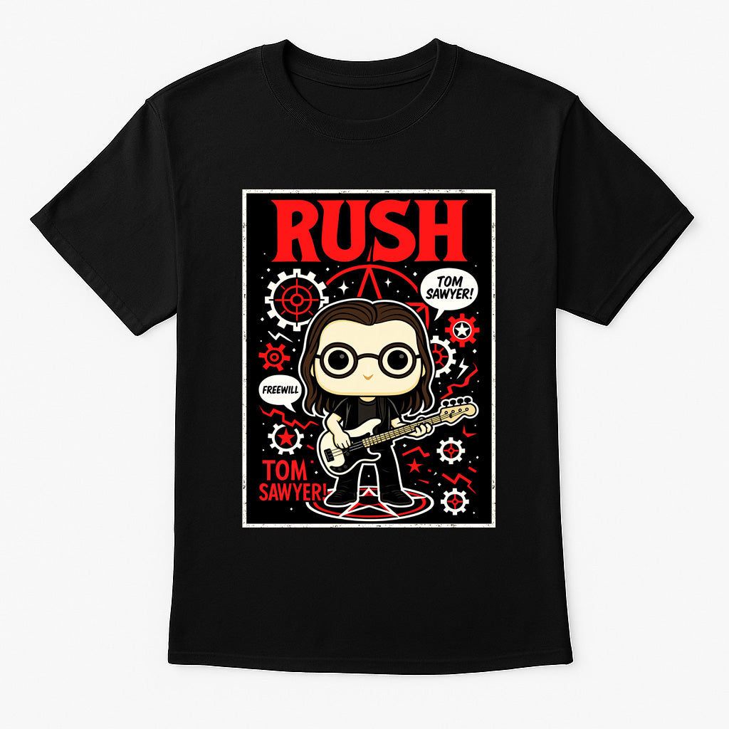 Rush Tom Sawyer Progressive Rock Funko Pop Style Unisex T-Shirt