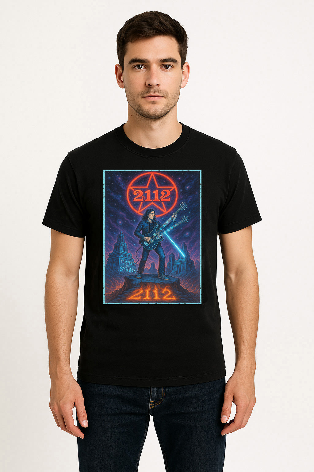 Rush – 2112 Unisex T-Shirt Progressive Rock Band Merch Tee