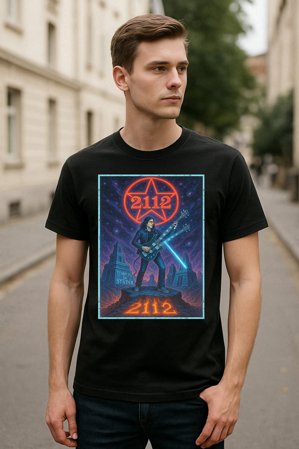 Rush – 2112 Unisex T-Shirt Progressive Rock Band Merch Tee