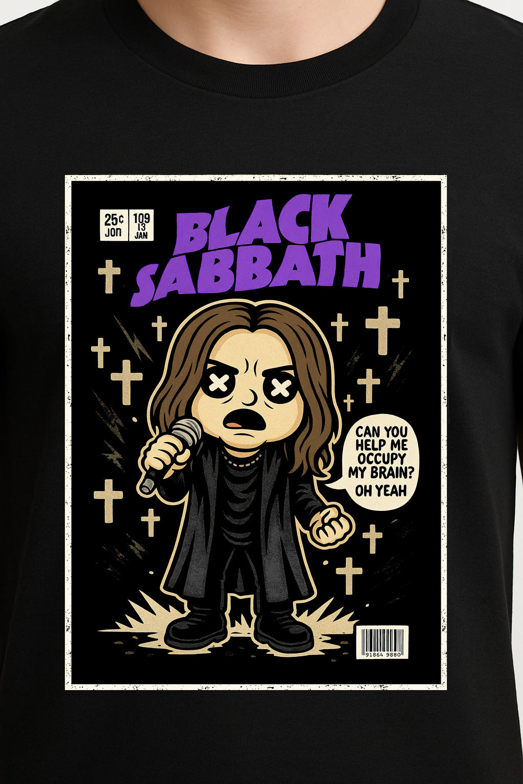 Black Sabbath “Paranoid” Unisex T-Shirt – Heavy Metal Pioneer Classic Rock Legend Graphic Tee