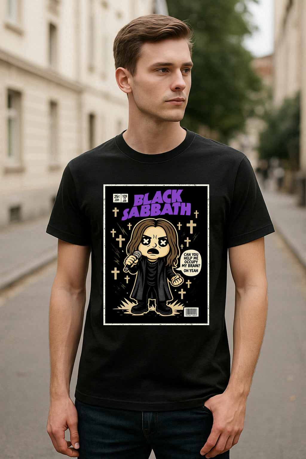 Black Sabbath “Paranoid” Unisex T-Shirt – Heavy Metal Pioneer Classic Rock Legend Graphic Tee