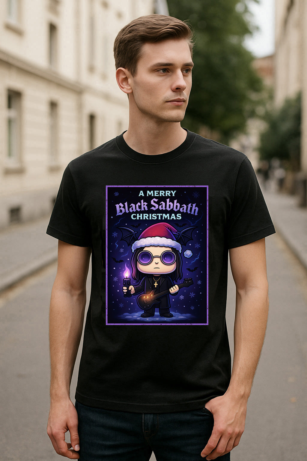 Black Sabbath Merry Christmas Unisex Christmas T-Shirt or Hoodie