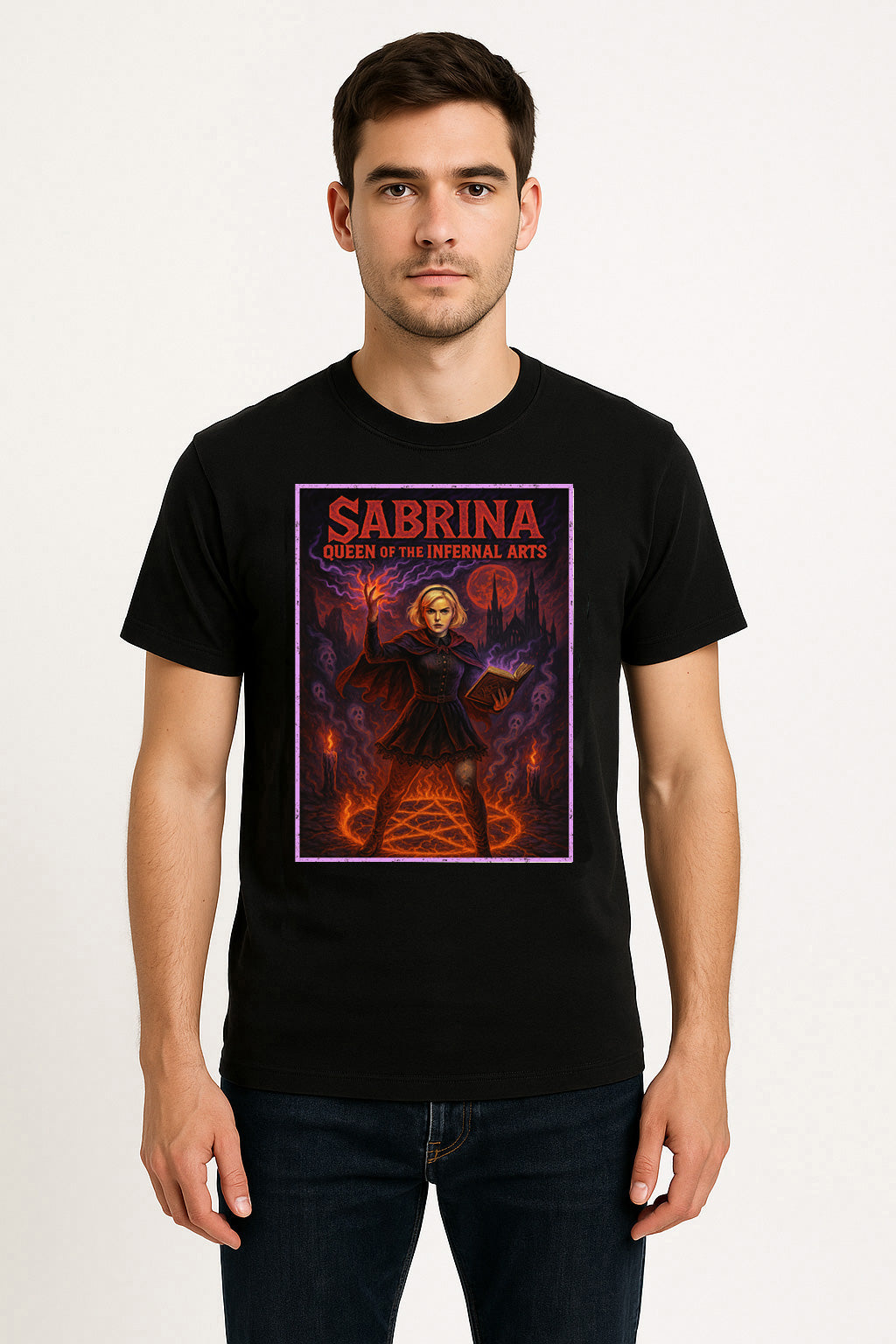 Sabrina Queen of the Infernal Arts Unisex T-Shirt – Dark Occult Witchcraft Graphic Tee