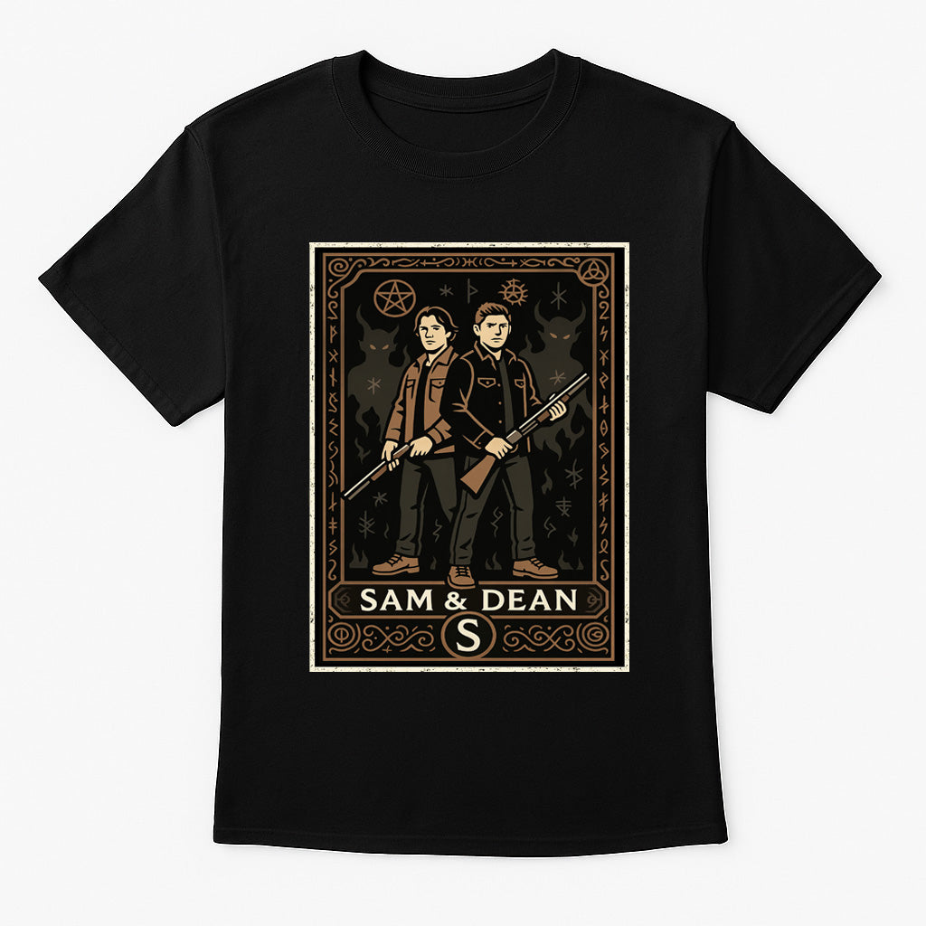 Sam and Dean Retro Supernatural Unisex T-Shirt Monster Hunter TV Tee