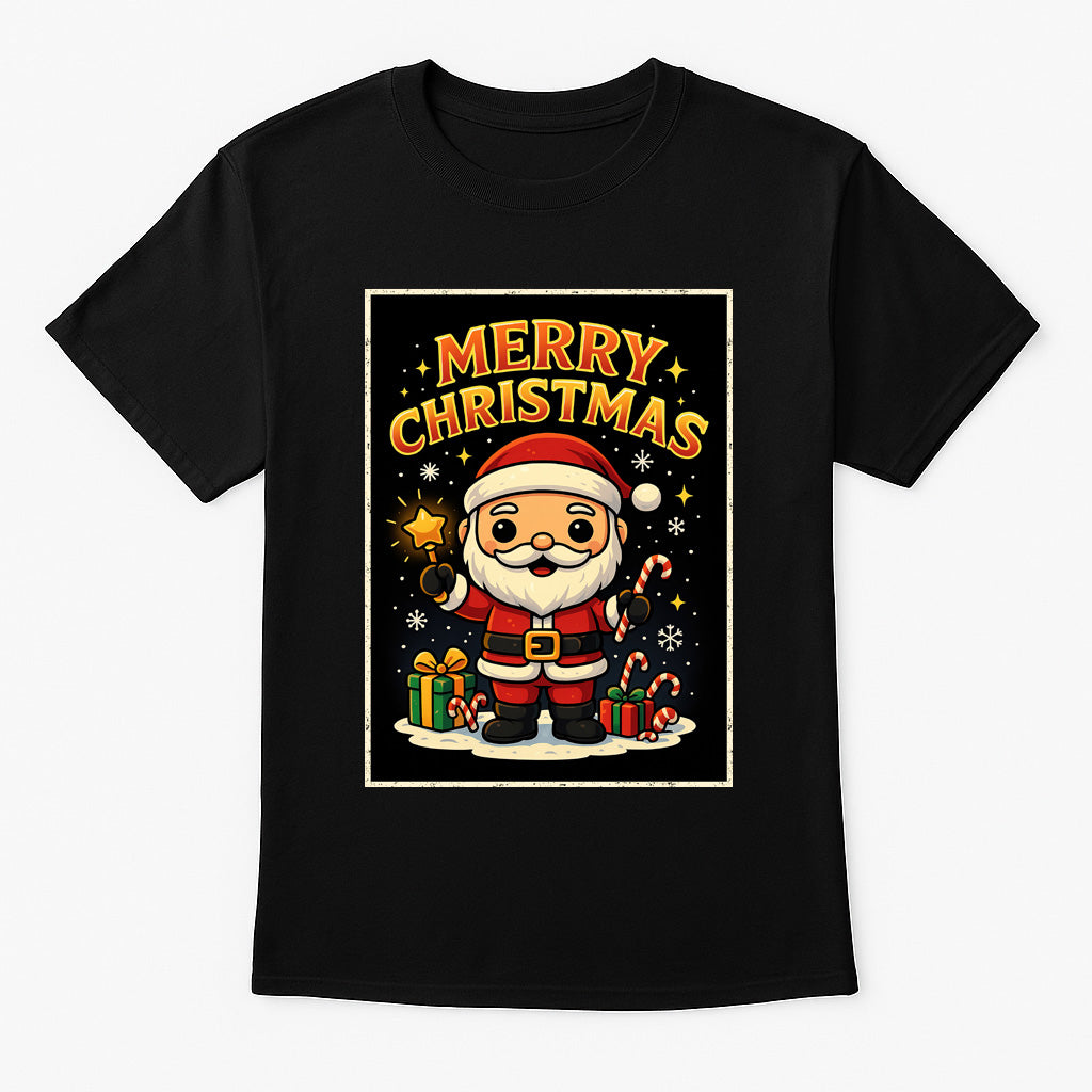 Merry Christmas Santa Classic Unisex Christmas T-Shirt or Hoodie