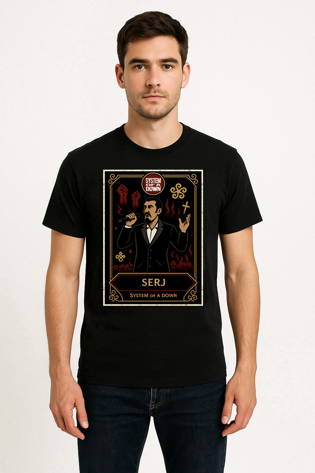 System of a Down Serj Tankian Retro Unisex T-Shirt Alternative Metal Tee