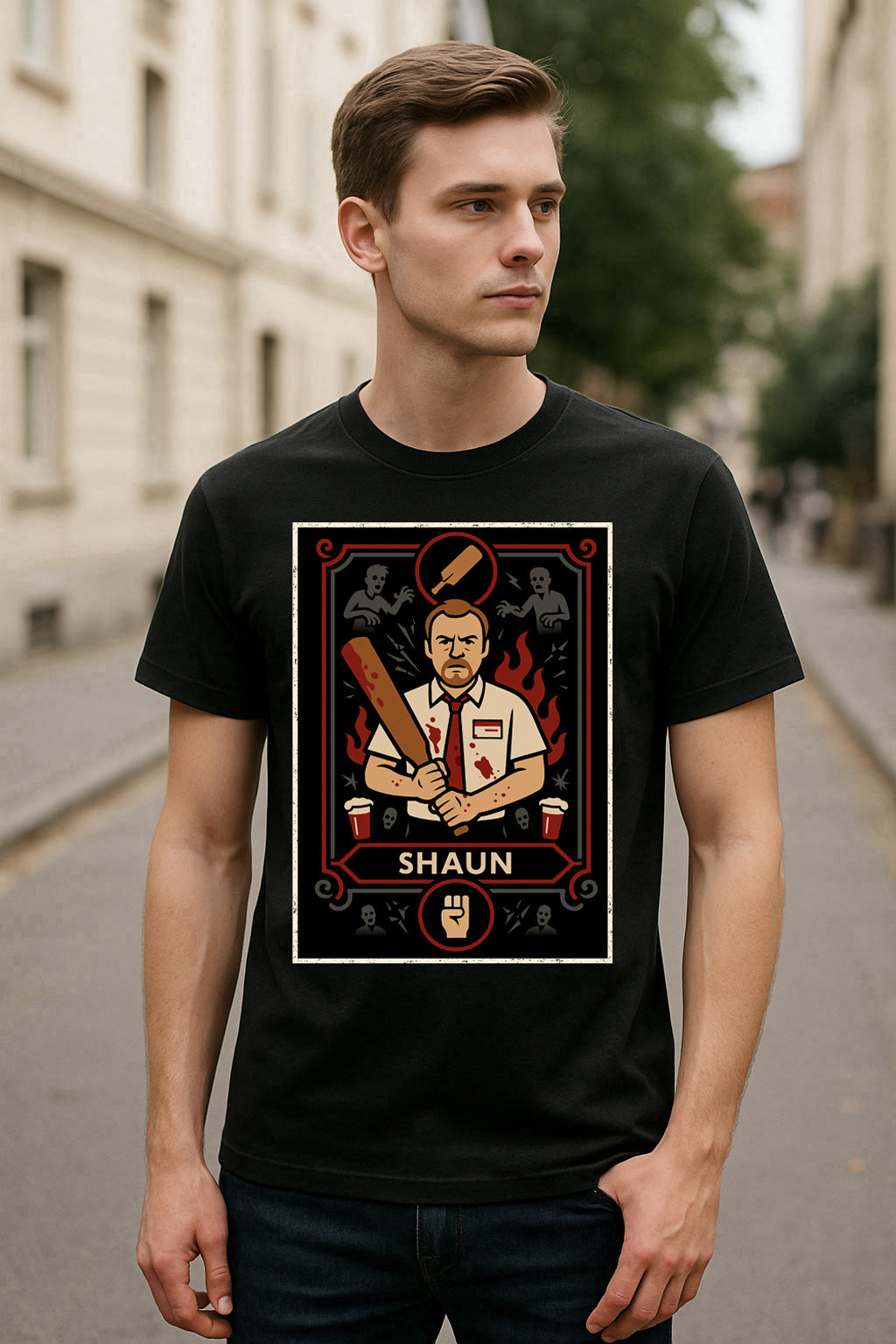 Shaun Retro Comedy Horror Unisex T-Shirt Shaun of the Dead Graphic Tee