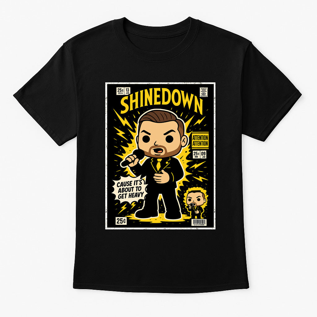Shinedown Attention Attention Hard Rock Funko Pop Style Unisex T-Shirt
