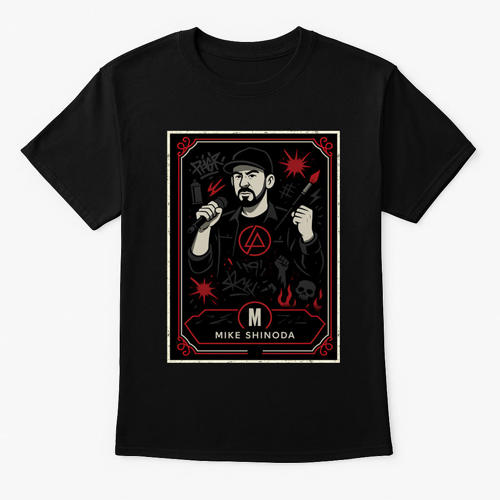Linkin Park Mike Shinoda Retro Unisex T-Shirt Nu Metal Rock Band Tee