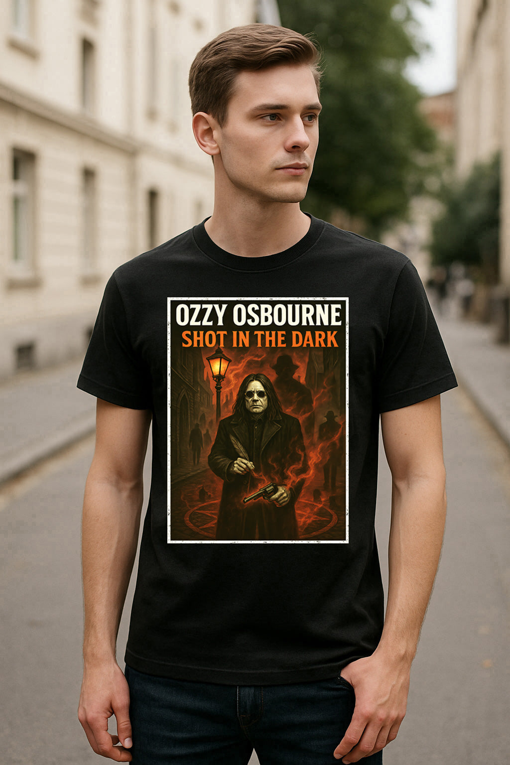Ozzy Osbourne Shot in the Dark Unisex T-Shirt Classic Heavy Metal Rock Tee