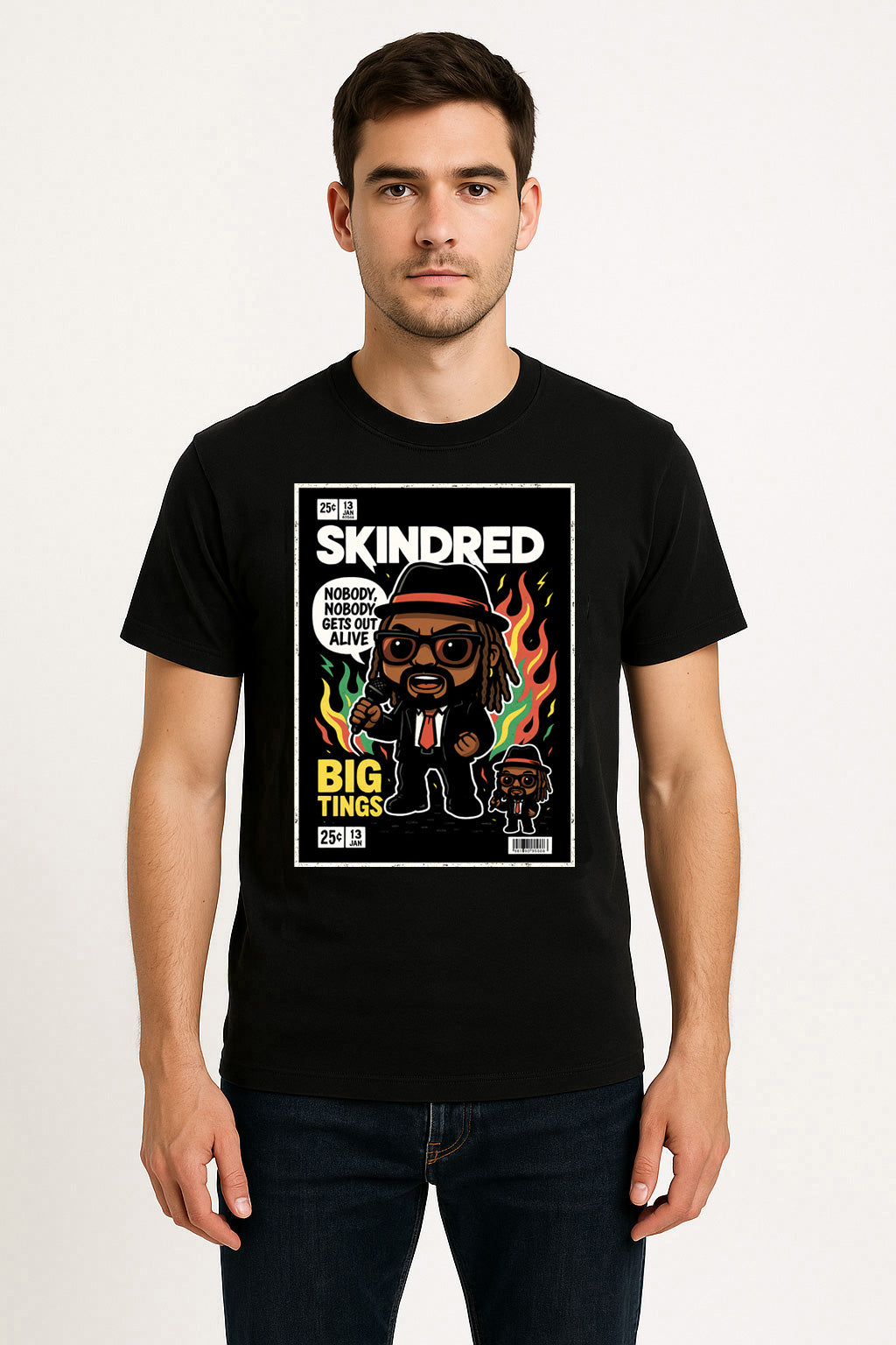 Skindred Nobody Reggae Metal Funko Pop Style Unisex T-Shirt
