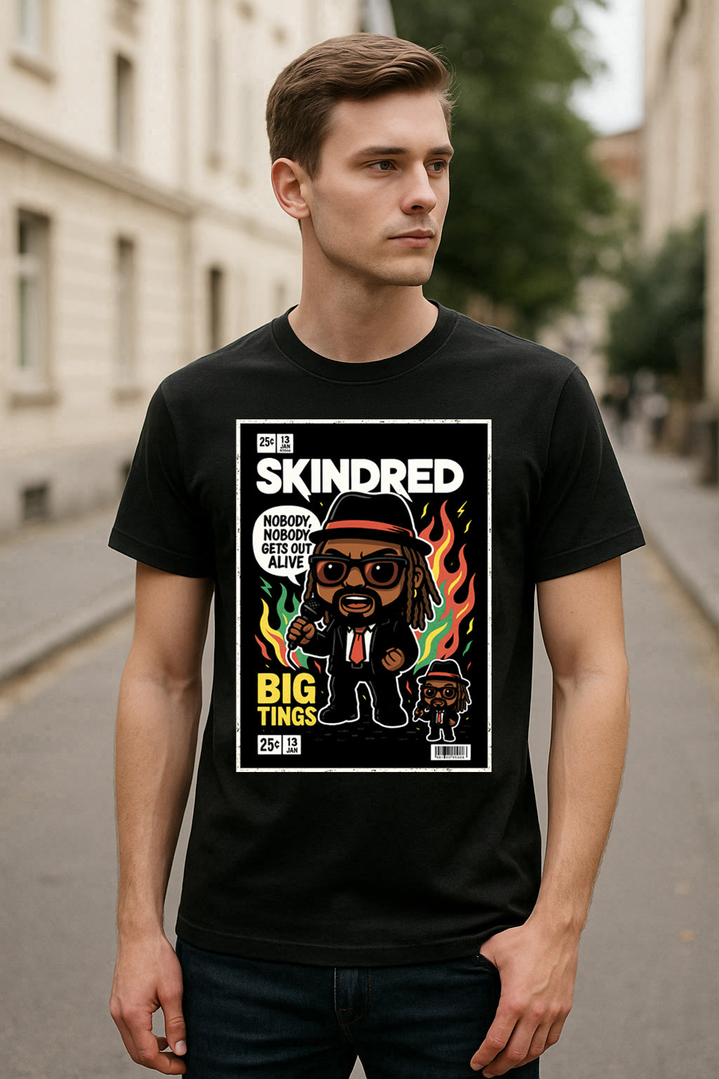 Skindred Nobody Reggae Metal Funko Pop Style Unisex T-Shirt