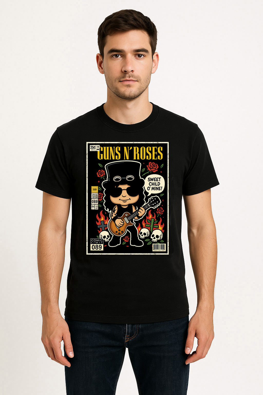 Guns N Roses Slash Hard Rock Funko Pop Style Unisex T-Shirt