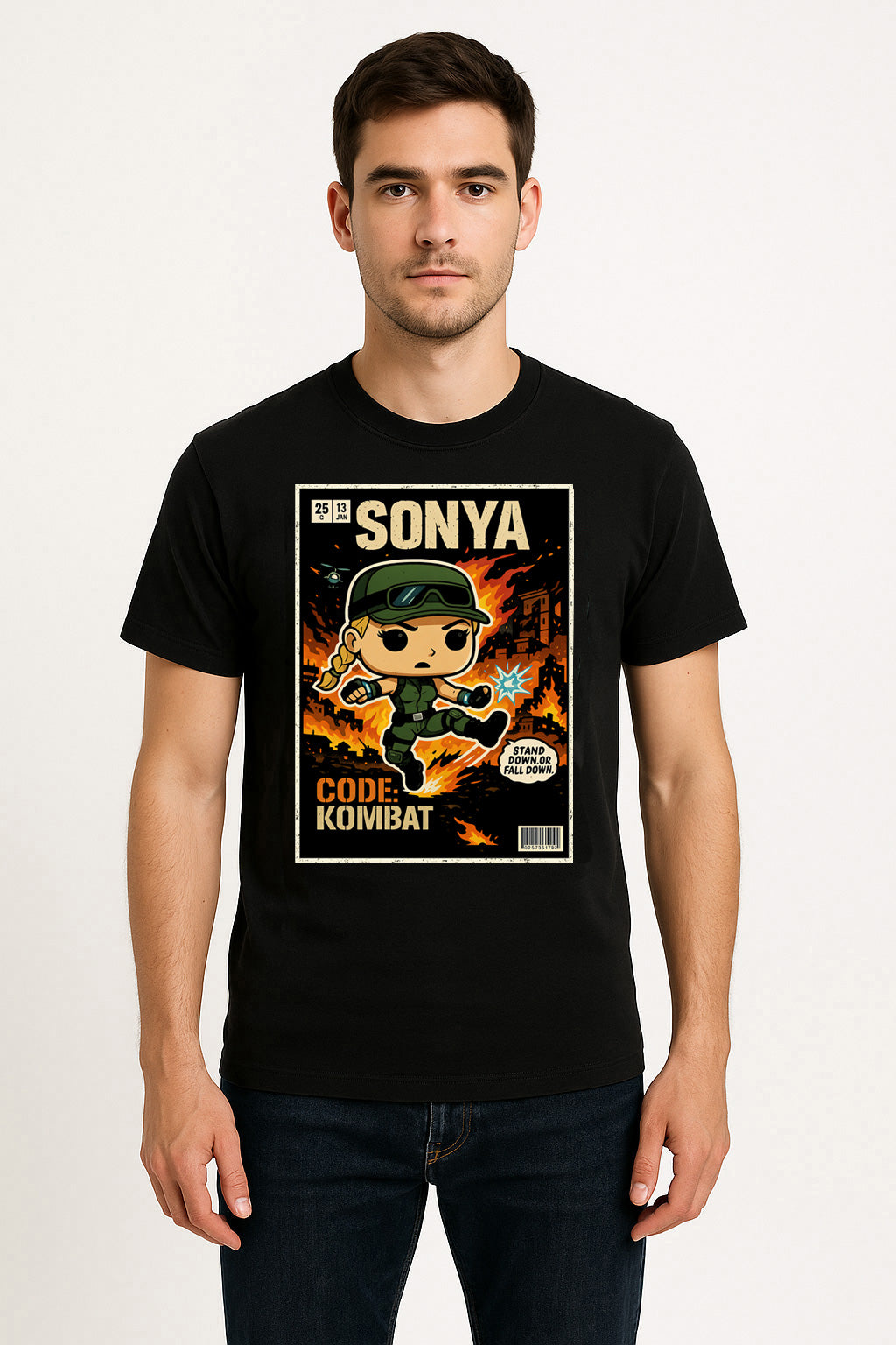 Mortal Kombat Sonya Blade “Code: Kombat” Unisex T-Shirt – Special Forces Commander Tee