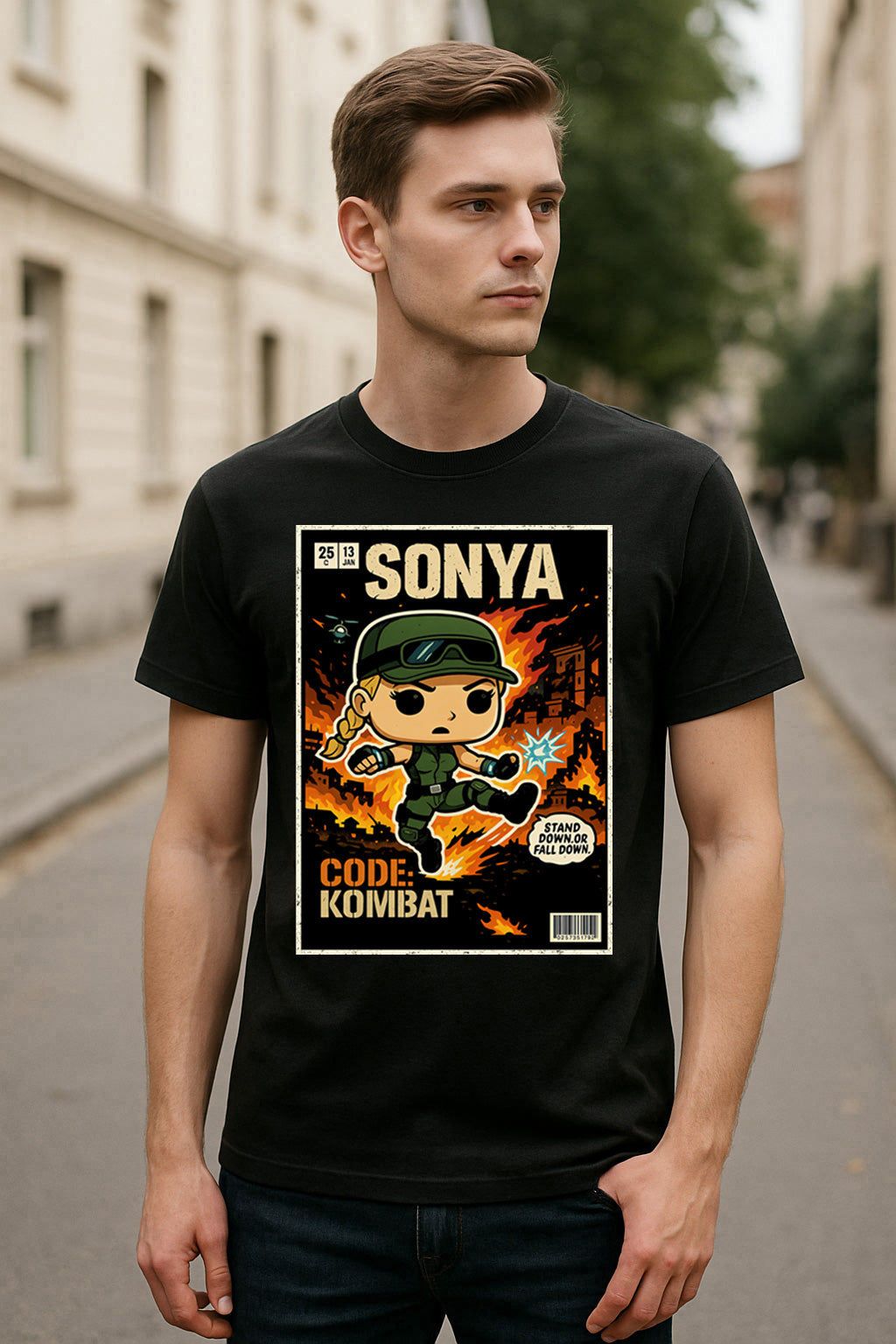 Mortal Kombat Sonya Blade “Code: Kombat” Unisex T-Shirt – Special Forces Commander Tee