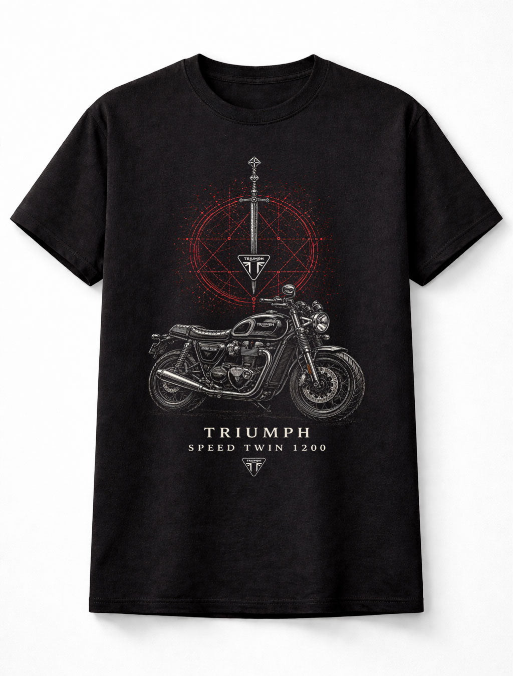 Triumph Speed Twin 1200 Classic British Motorcycle Rider Unisex T-Shirt