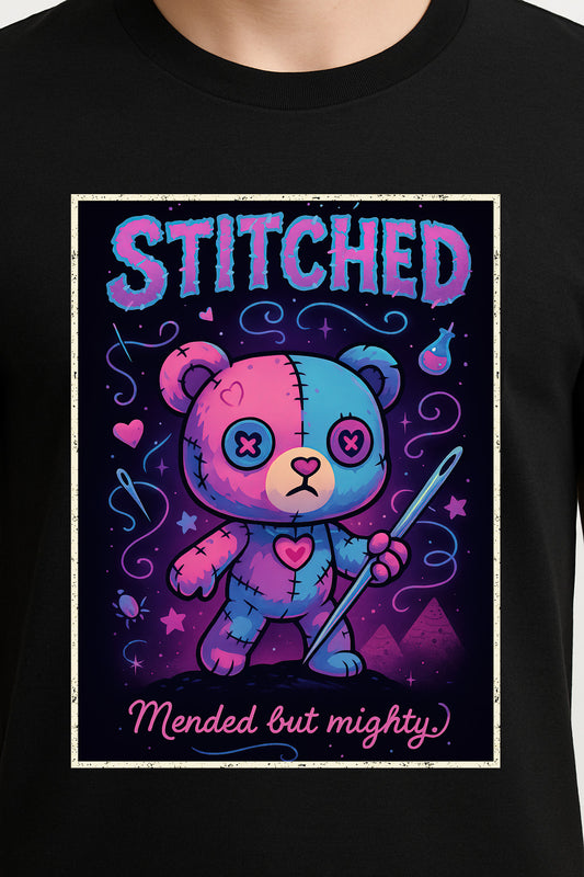 Stitched Mended but Mighty Unisex Adults & Kids T-Shirt