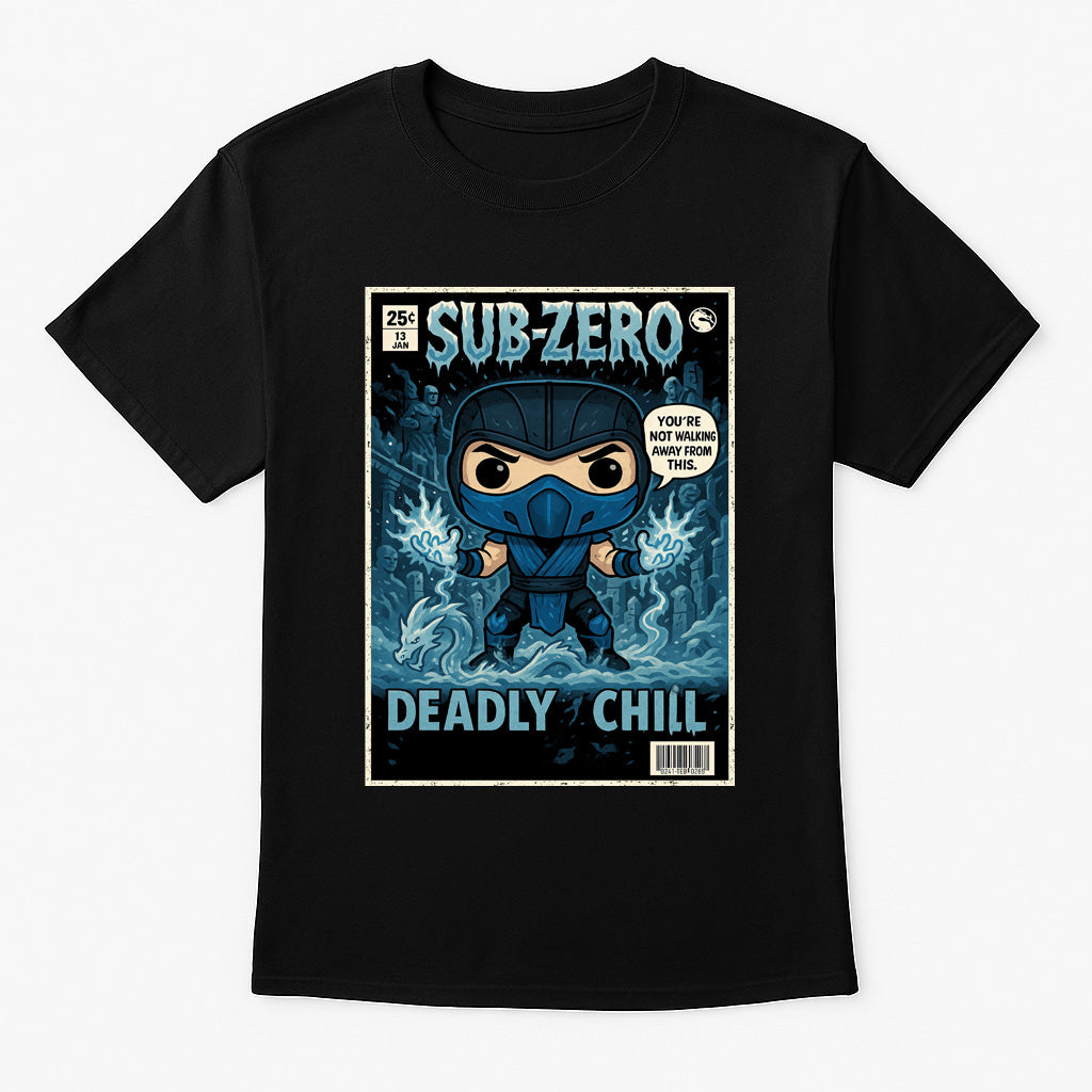 Mortal Kombat Sub-Zero “Deadly Chill” Unisex T-Shirt – Cryomancer Warrior Graphic Tee