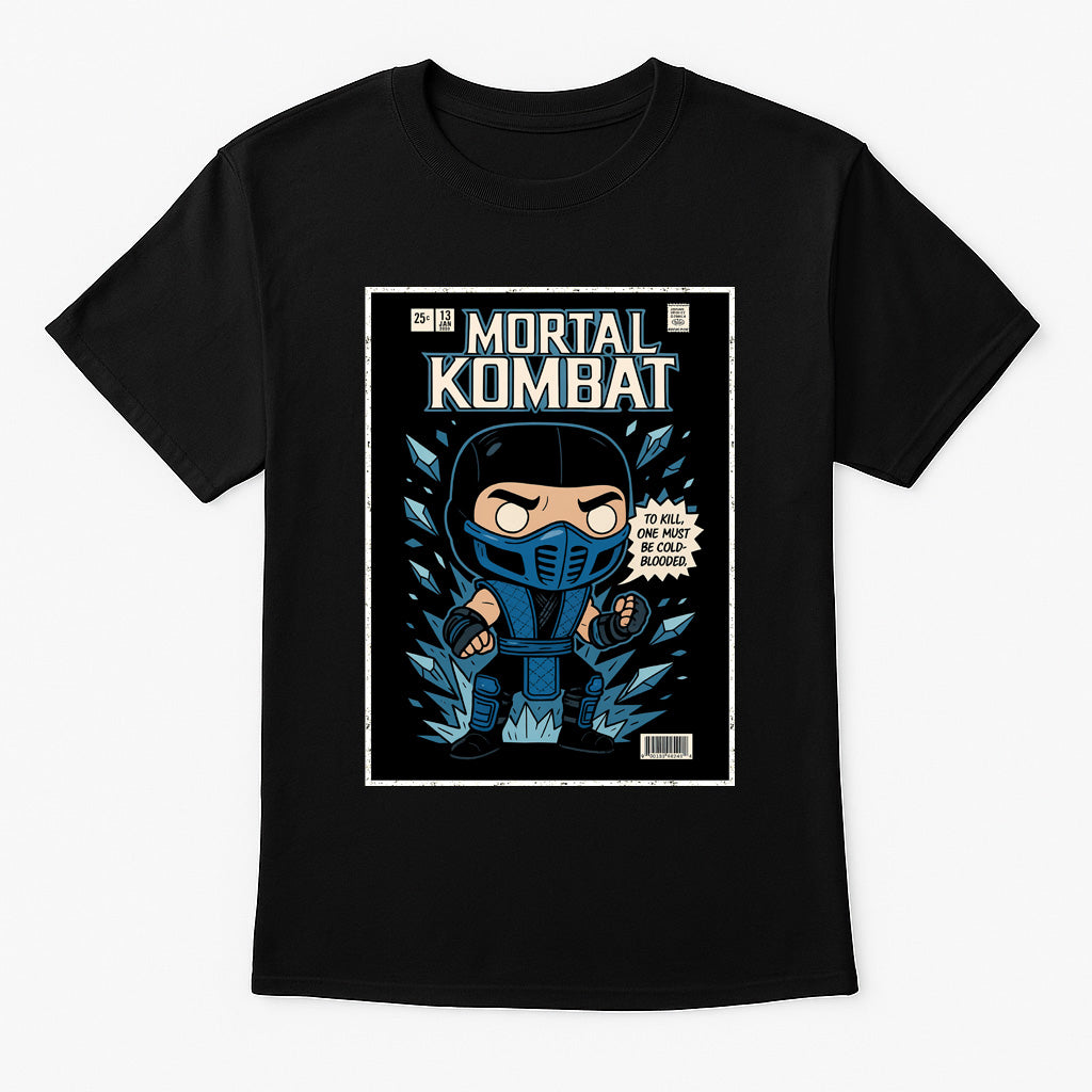 Mortal Kombat Sub-Zero “Cold Blooded” Unisex T-Shirt – Lin Kuei Assassin Graphic Tee