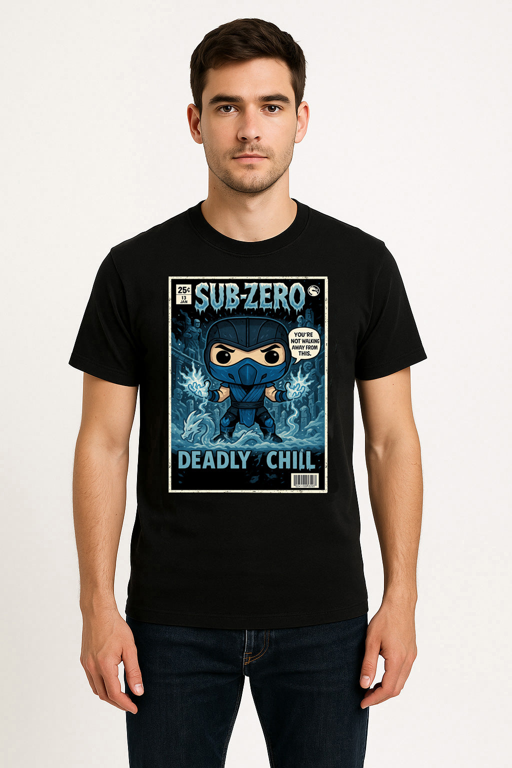 Mortal Kombat Sub-Zero “Deadly Chill” Unisex T-Shirt – Cryomancer Warrior Graphic Tee