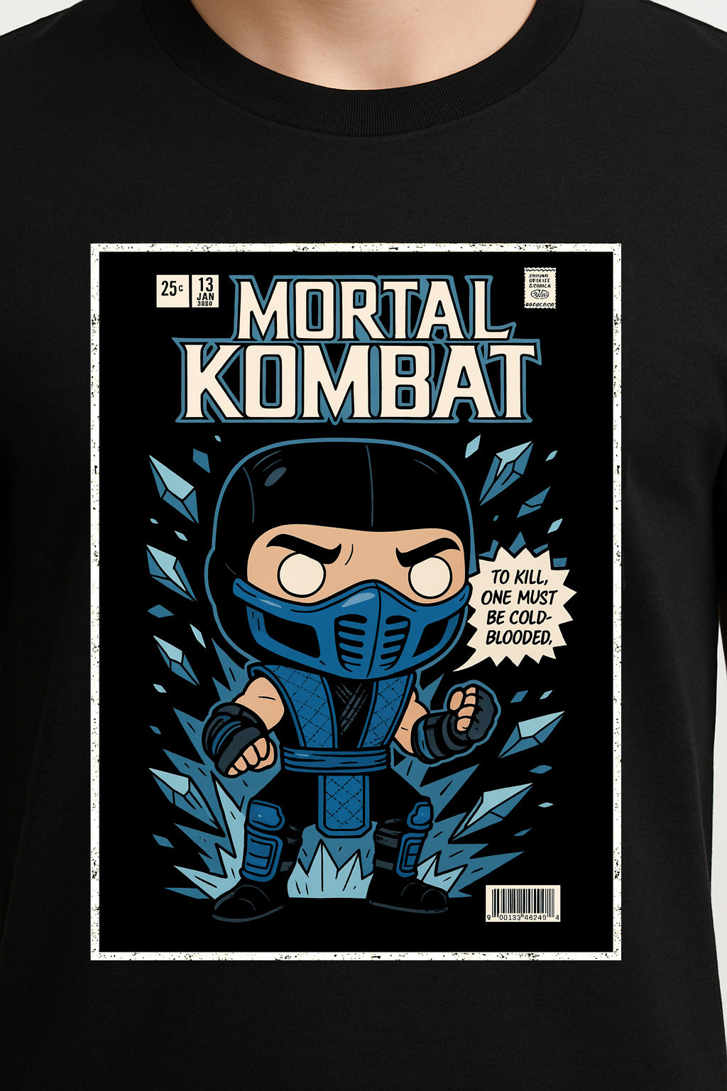 Mortal Kombat Sub-Zero “Cold Blooded” Unisex T-Shirt – Lin Kuei Assassin Graphic Tee
