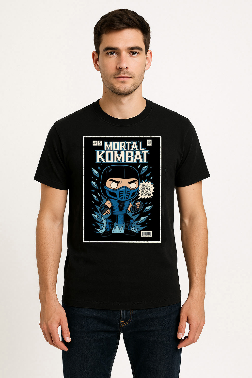 Mortal Kombat Sub-Zero “Cold Blooded” Unisex T-Shirt – Lin Kuei Assassin Graphic Tee