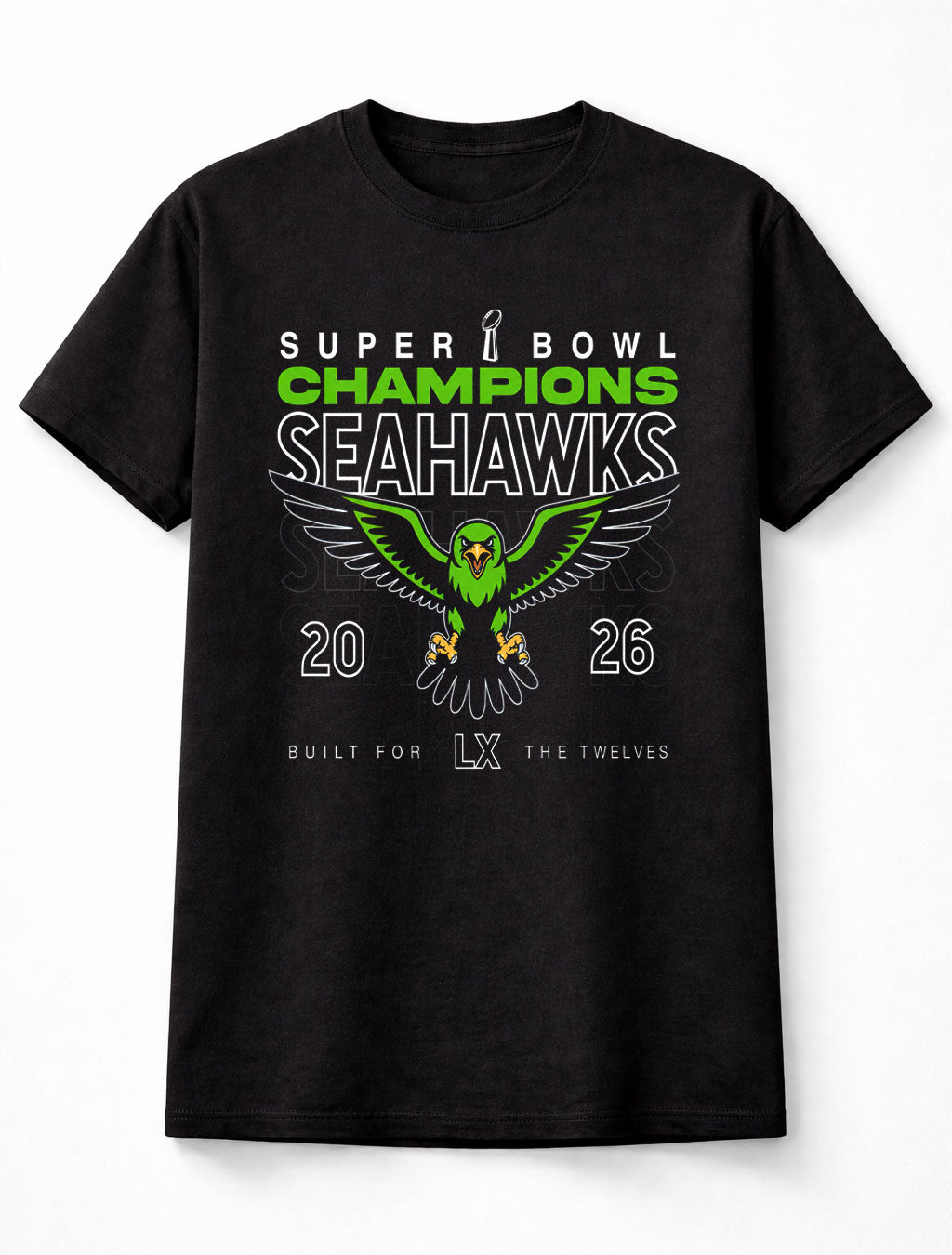 Seattle Seahawks NFL Super Bowl Champions Fan Gift 2026 Unisex T-Shirt