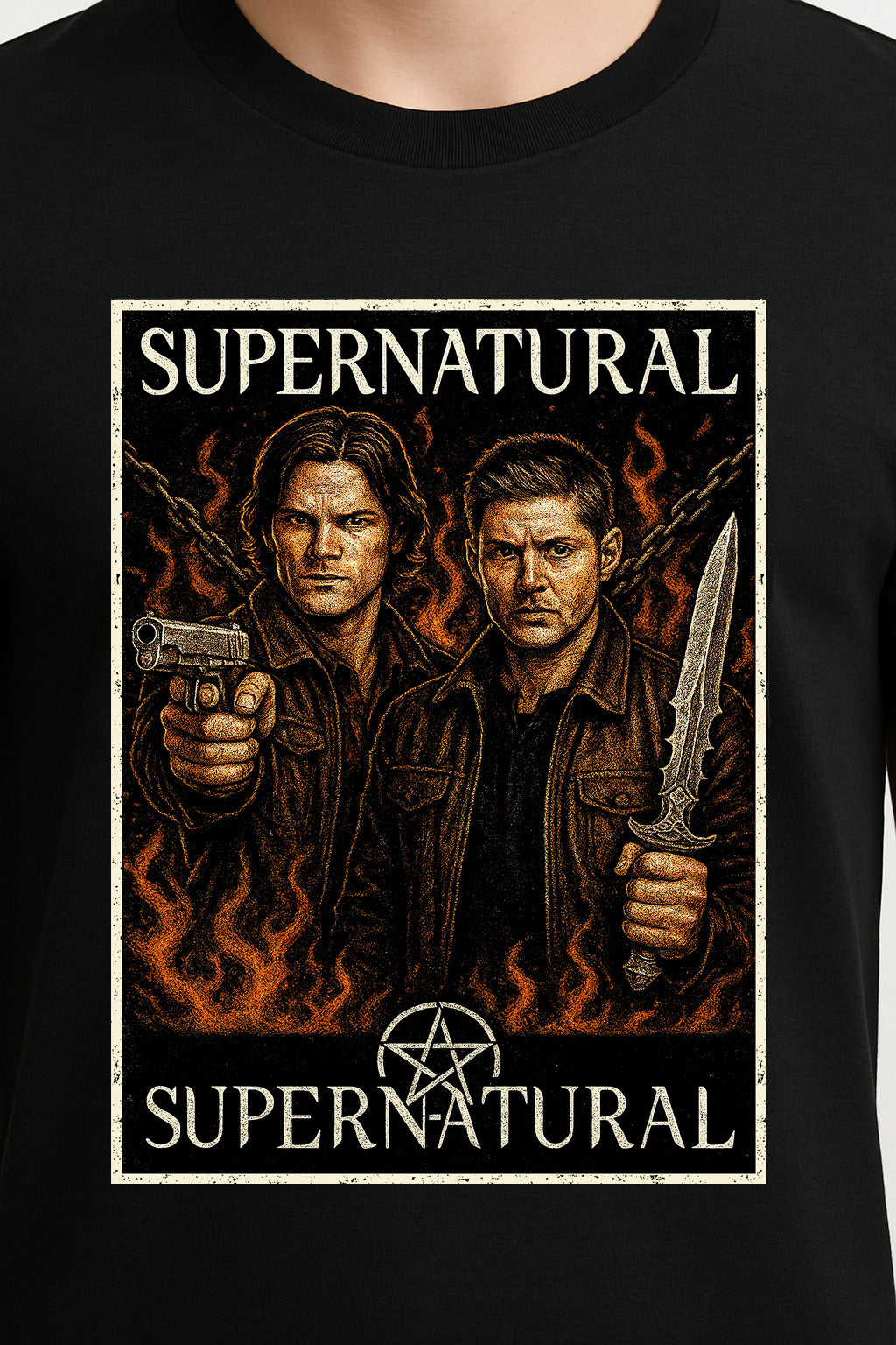 Supernatural Winchester Brothers T-Shirt – Demon Hunter Graphic Tee