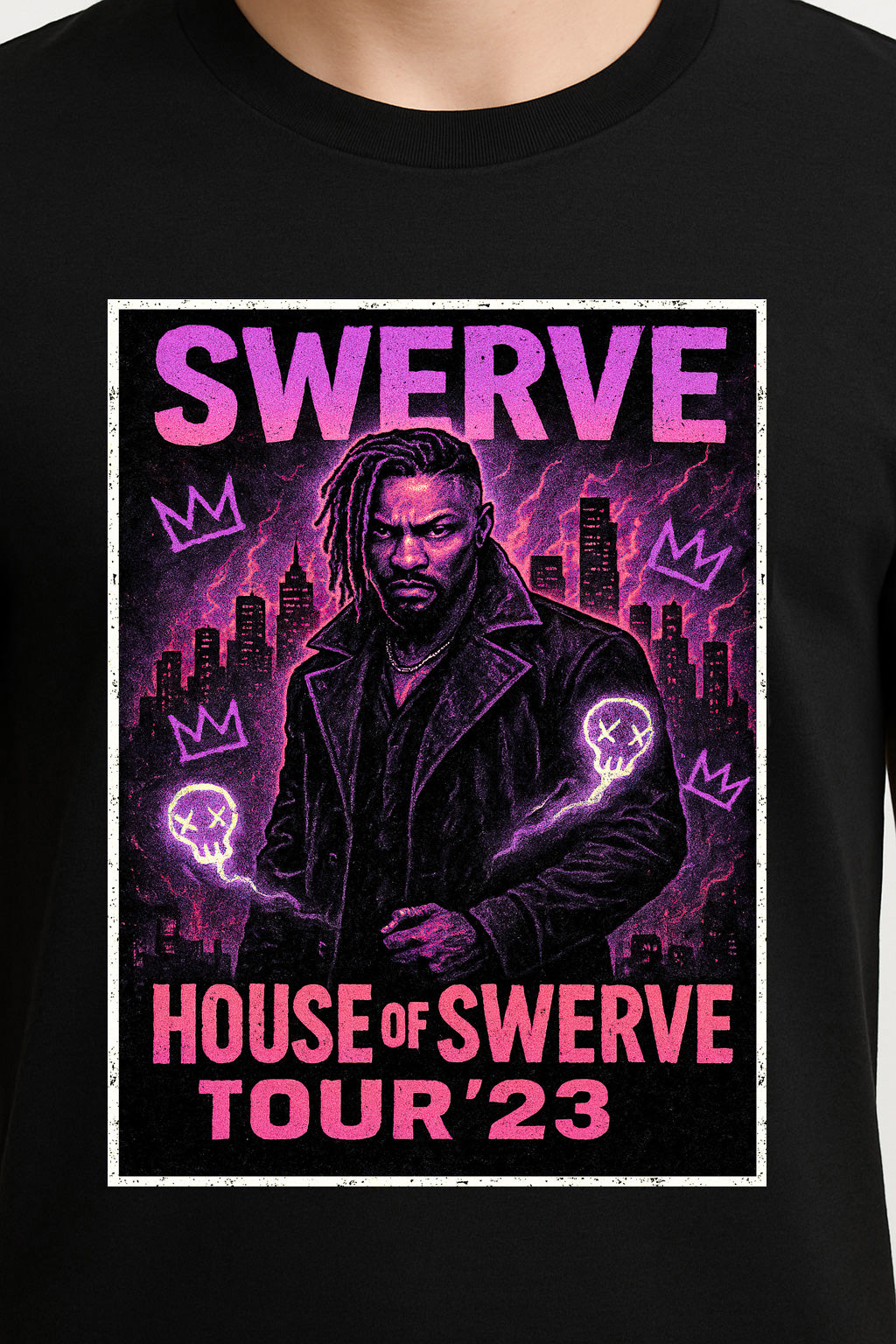 Swerve “House of Swerve Tour ’23” Who's House? Unisex T-Shirt – Retro Wrestling Graphic Tee
