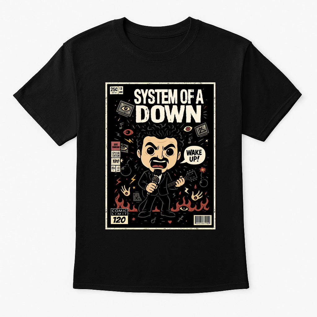 System of a Down Chop Suey Nu Metal Funko Pop Style Unisex T-Shirt