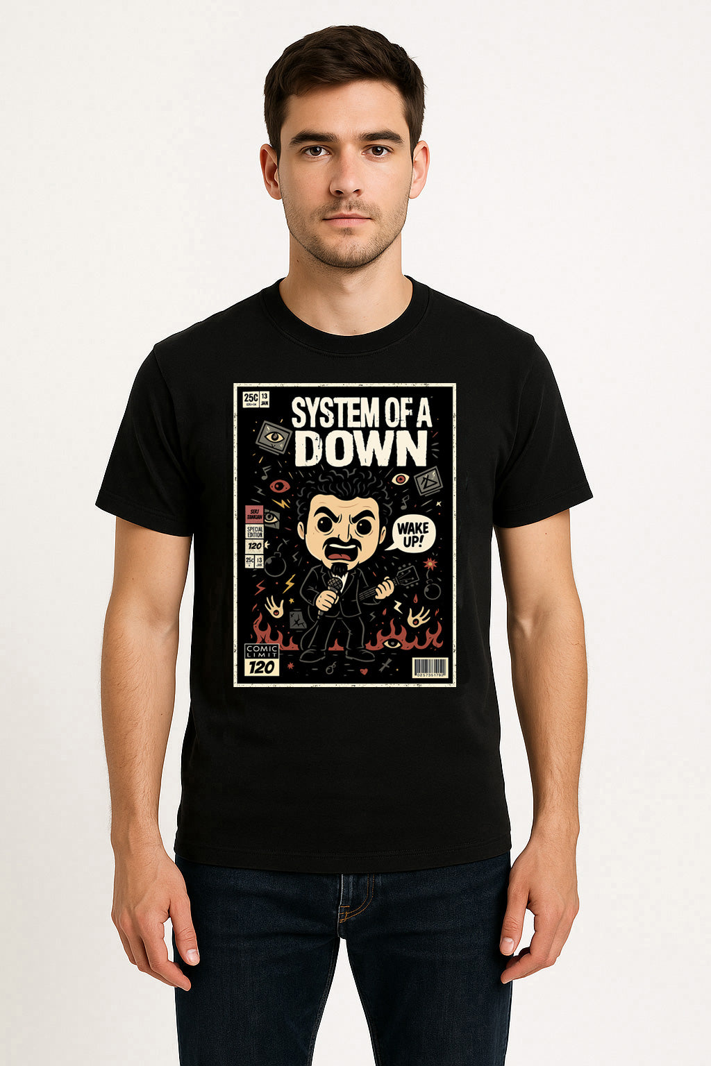 System of a Down Chop Suey Nu Metal Funko Pop Style Unisex T-Shirt