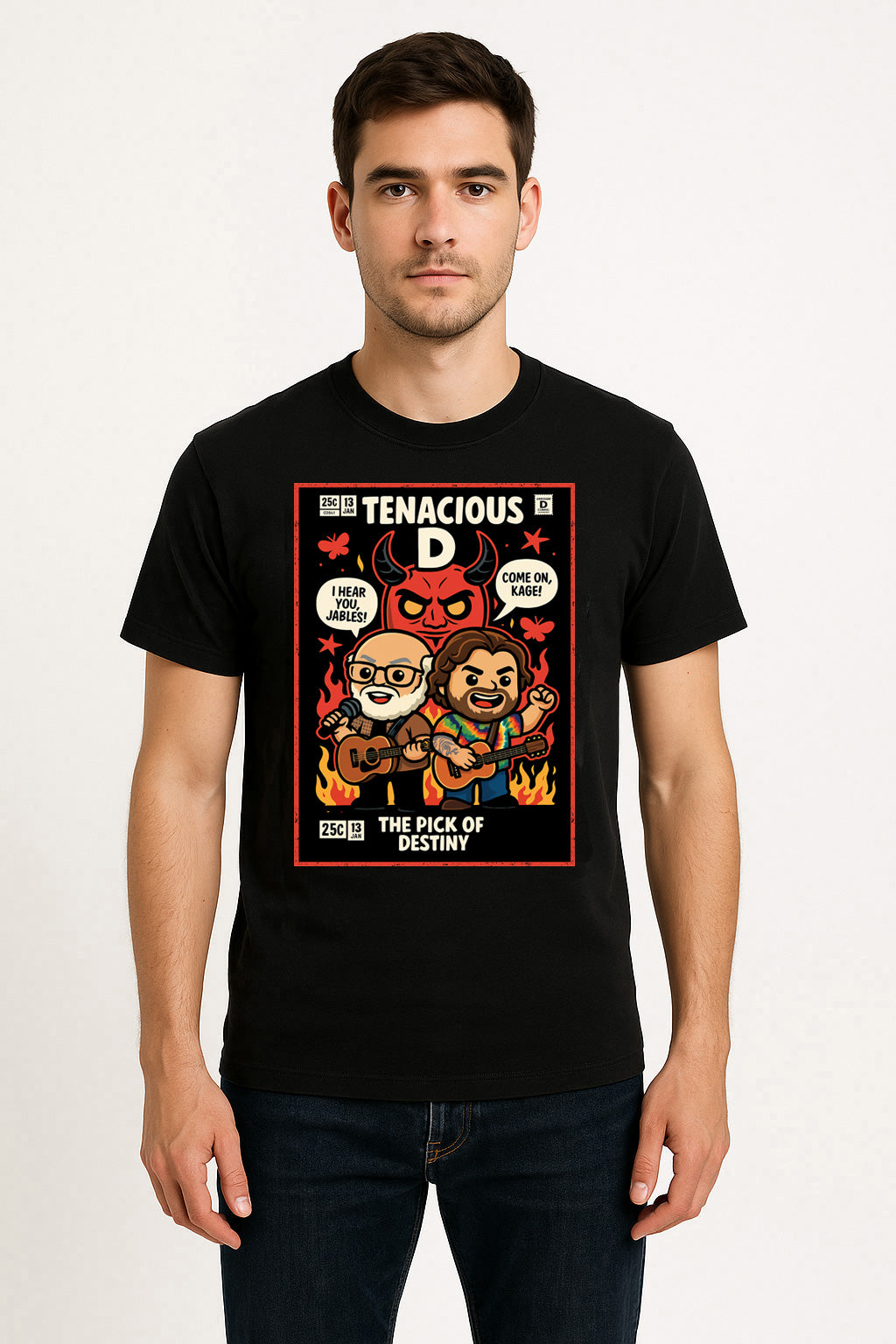 Tenacious D Tribute Comedy Rock Funko Pop Style Unisex T-Shirt